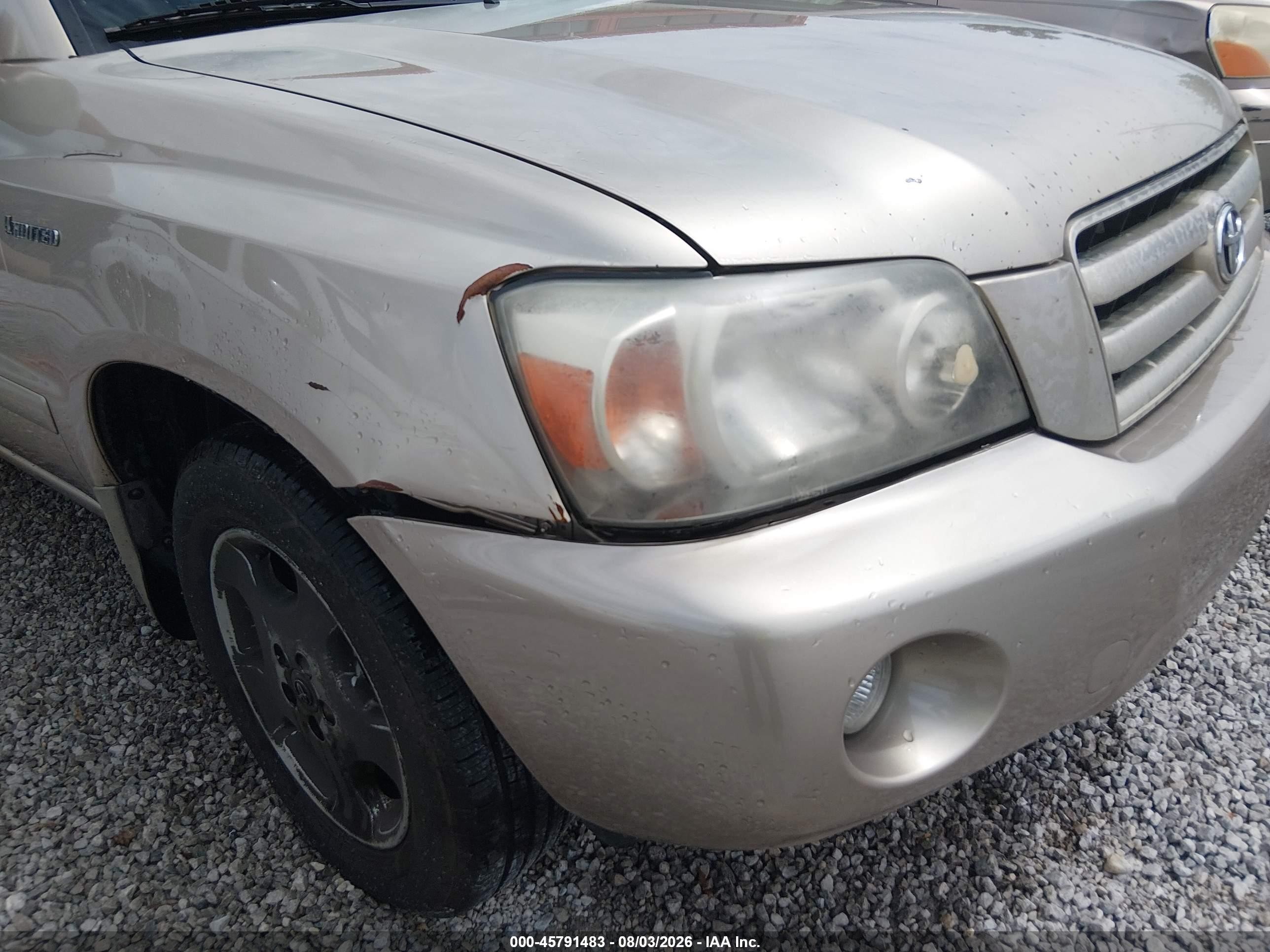 2005 Toyota Highlander Limited V6 Gold vin: JTEDP21A650047293