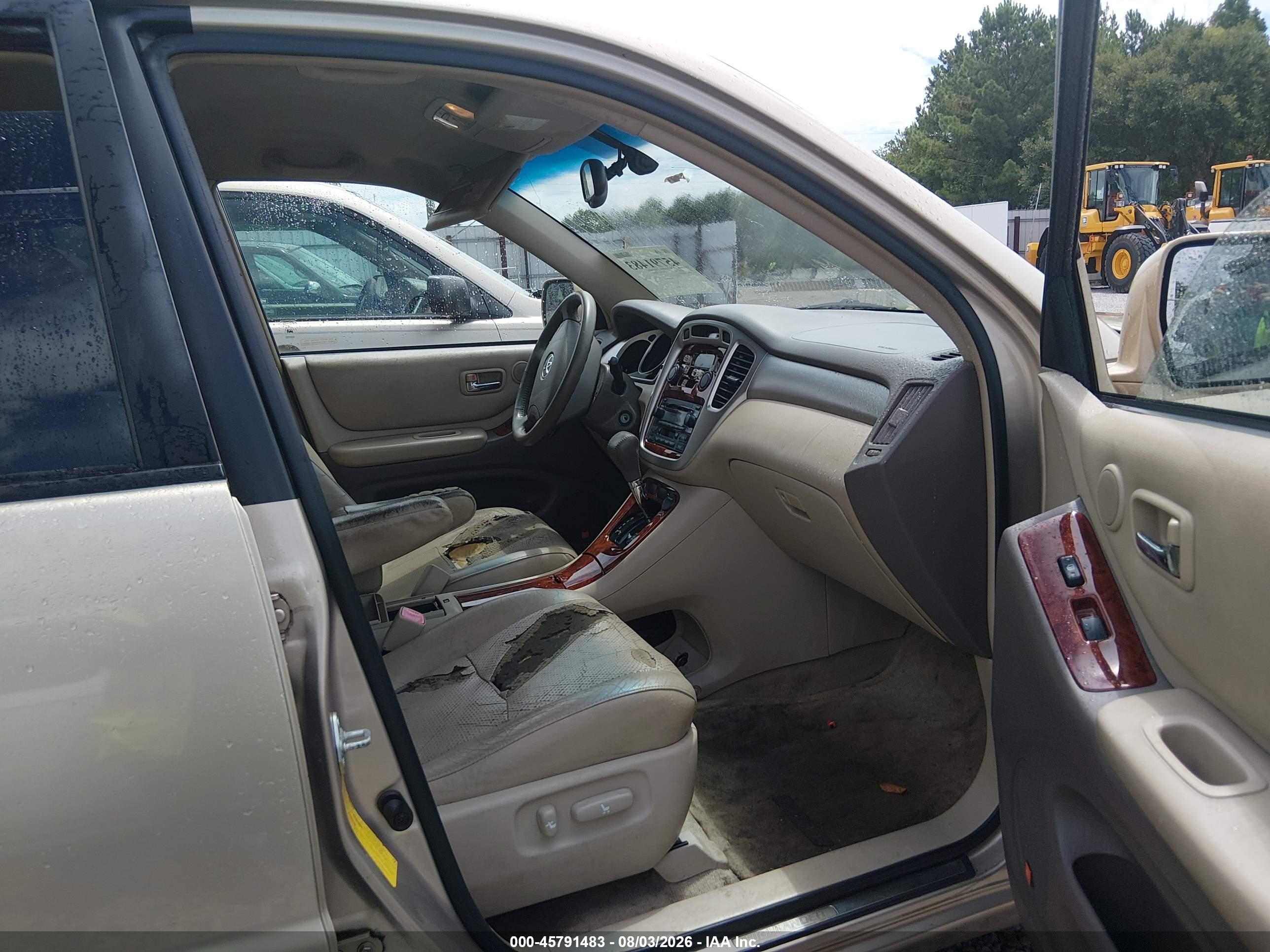 2005 Toyota Highlander Limited V6 Gold vin: JTEDP21A650047293