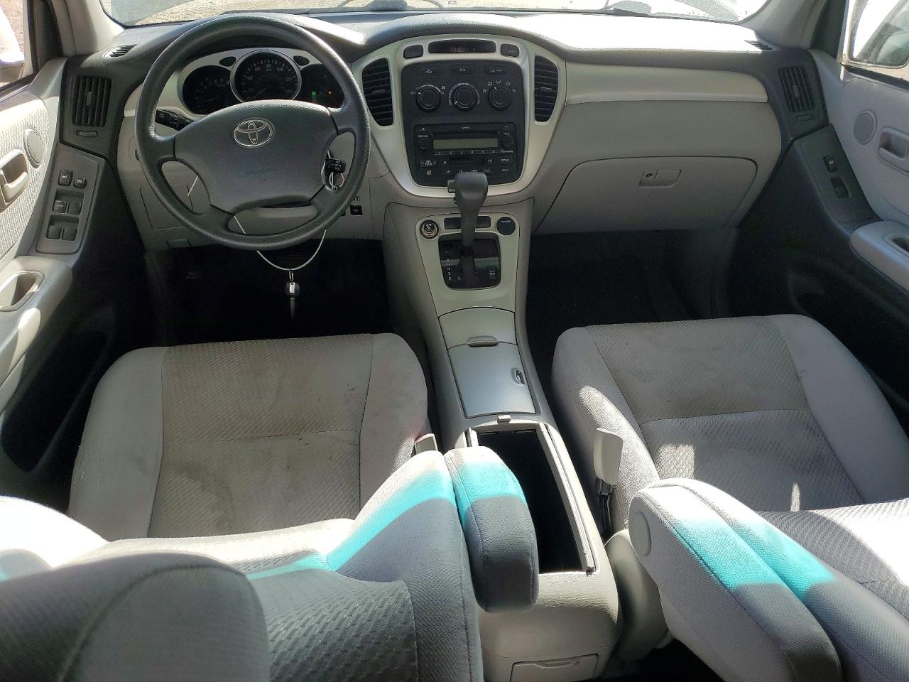 2005 Toyota Highlander Base Gray vin: JTEDP21A650048458