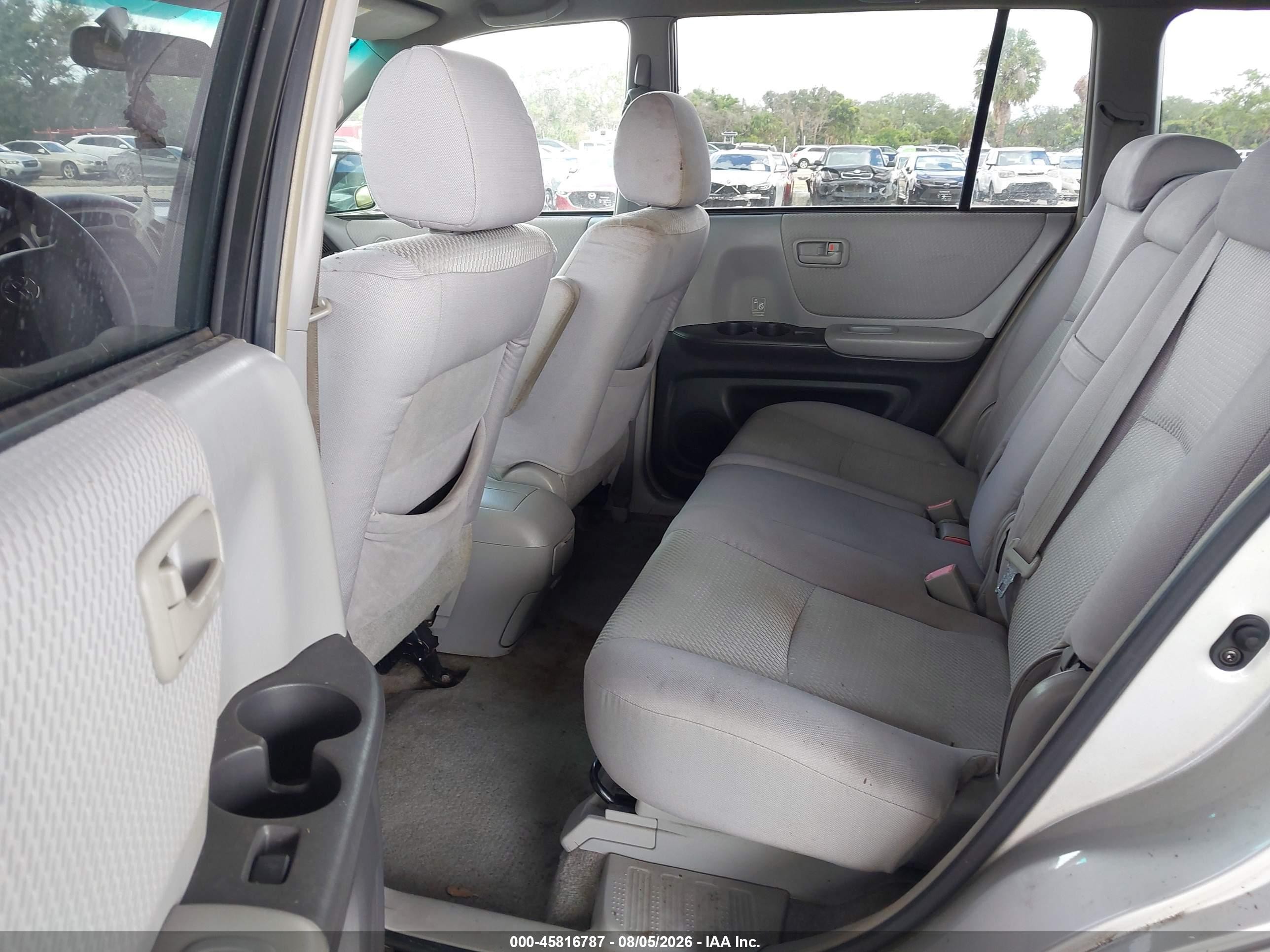 2005 Toyota Highlander V6 Silver vin: JTEDP21A650049013