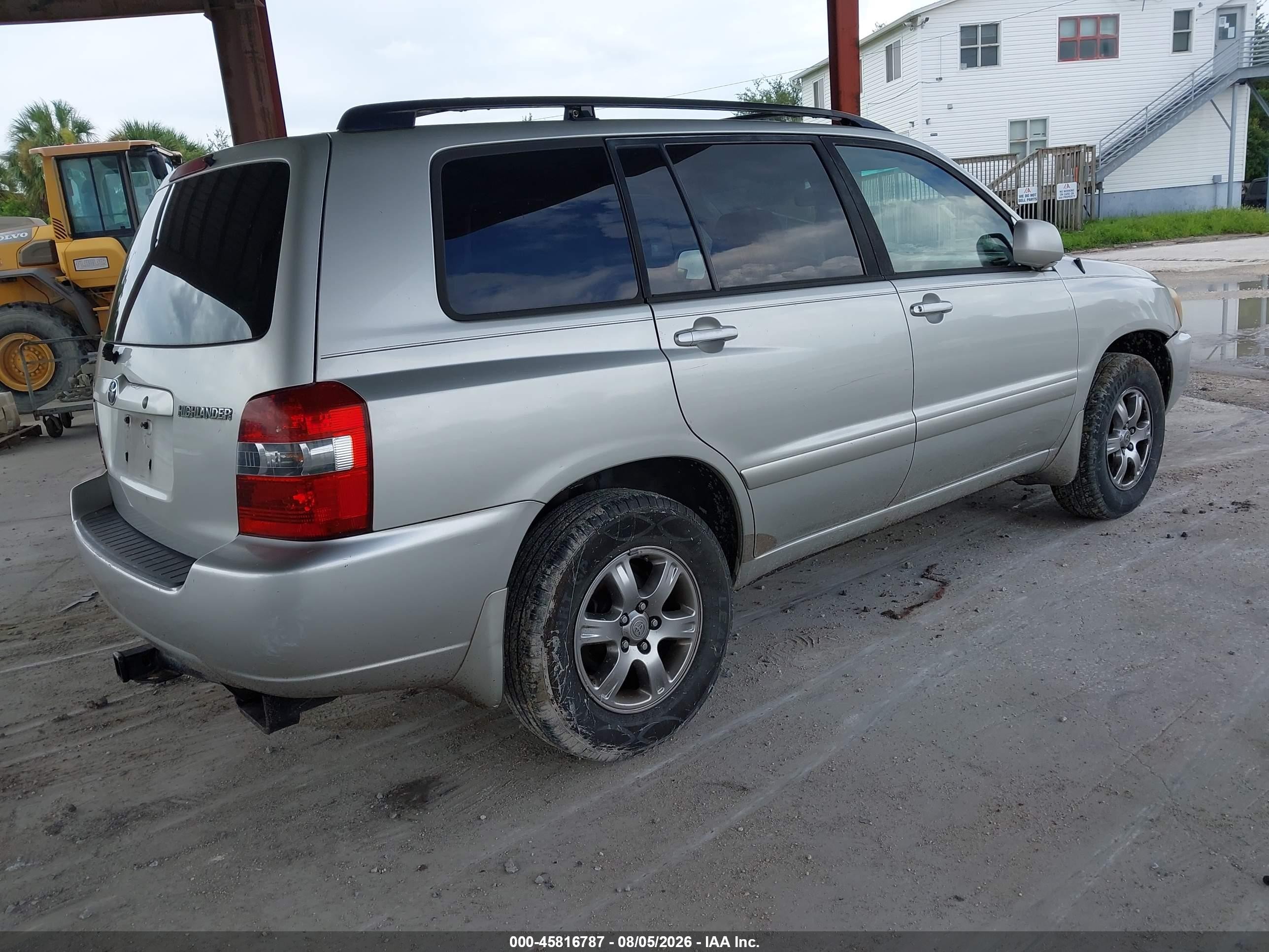 2005 Toyota Highlander V6 Silver vin: JTEDP21A650049013