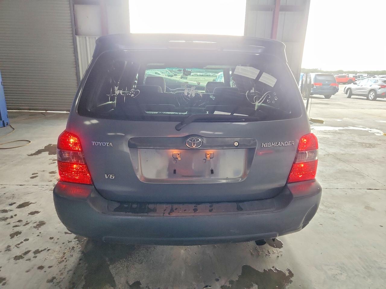 2005 Toyota Highlander Limited Blue vin: JTEDP21A650051893