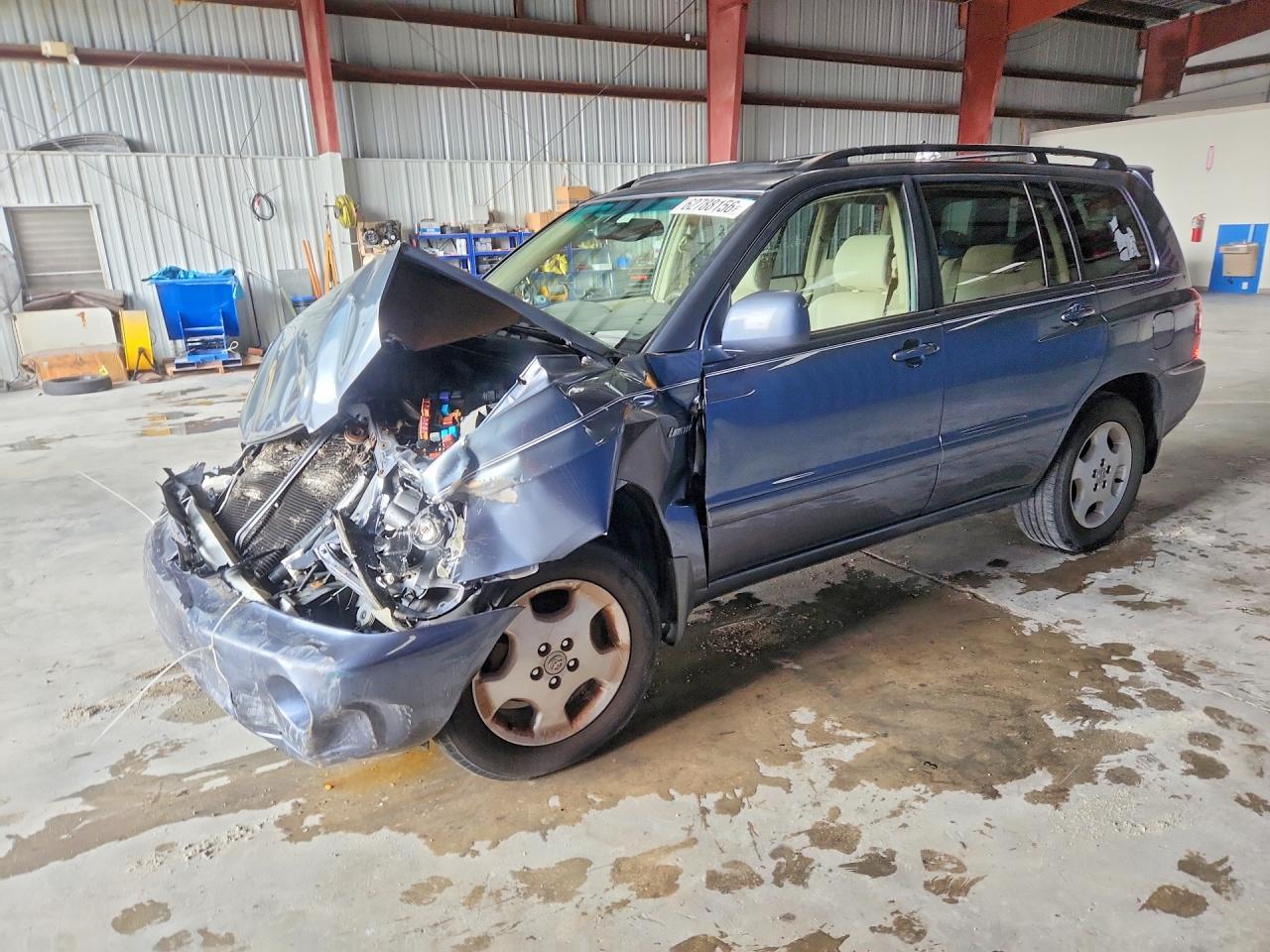 2005 Toyota Highlander Limited Blue vin: JTEDP21A650051893