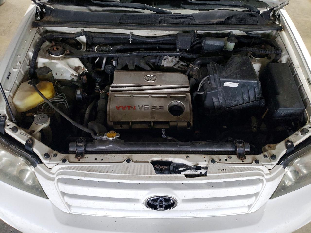 2005 Toyota Highlander Limited White vin: JTEDP21A650053045