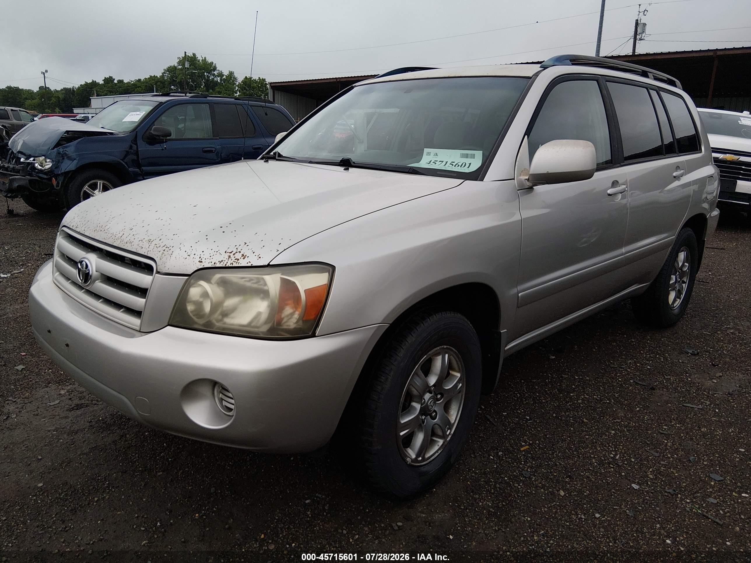 2005 Toyota Highlander V6 Silver vin: JTEDP21A650064966