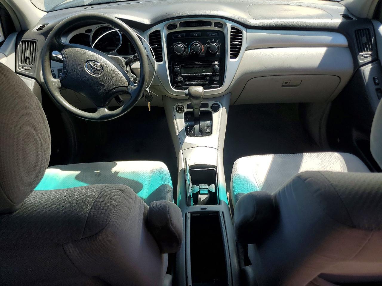 2005 Toyota Highlander Base Blue vin: JTEDP21A650077491