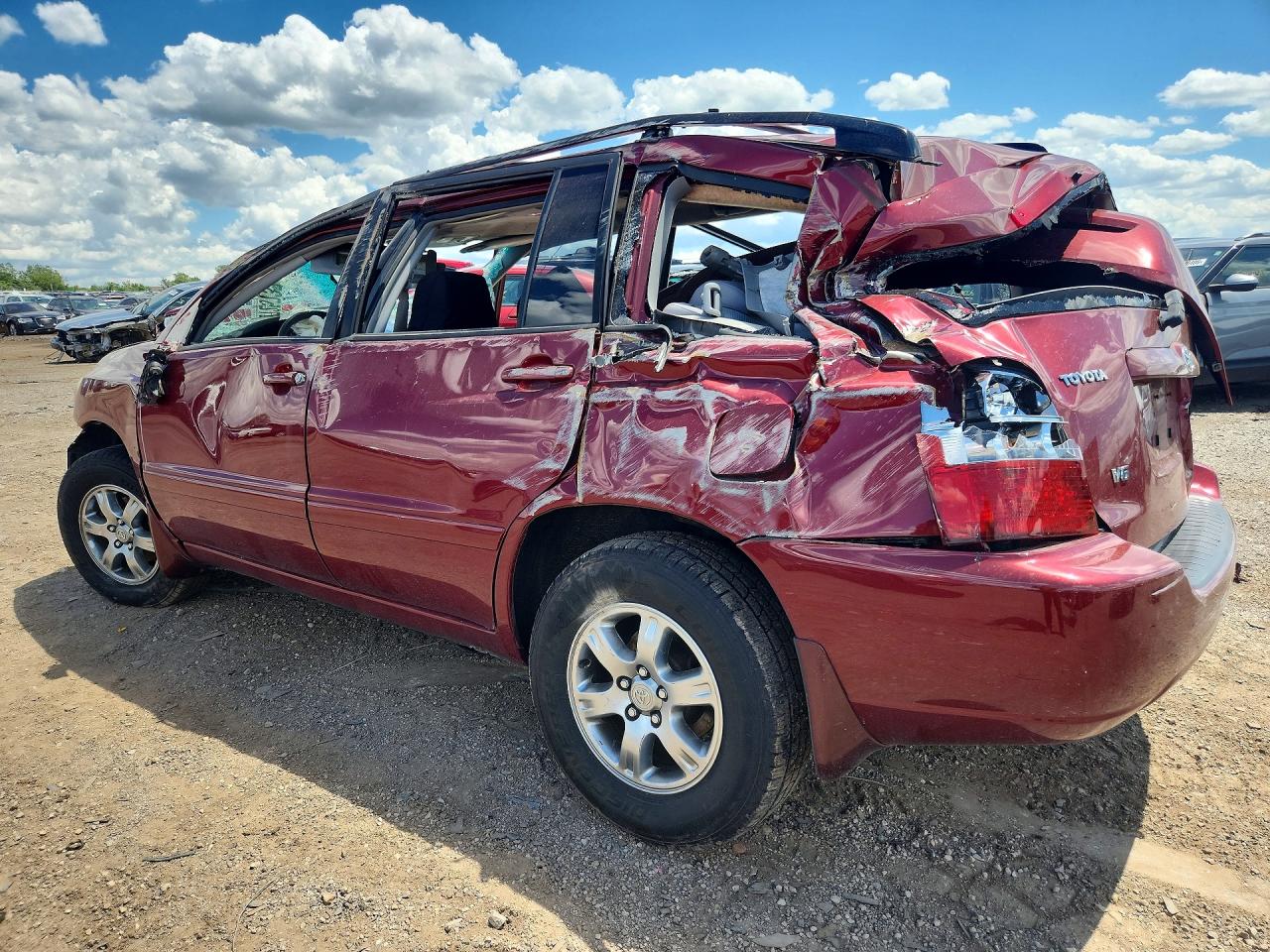 2005 Toyota Highlander Limited Red vin: JTEDP21A650081203