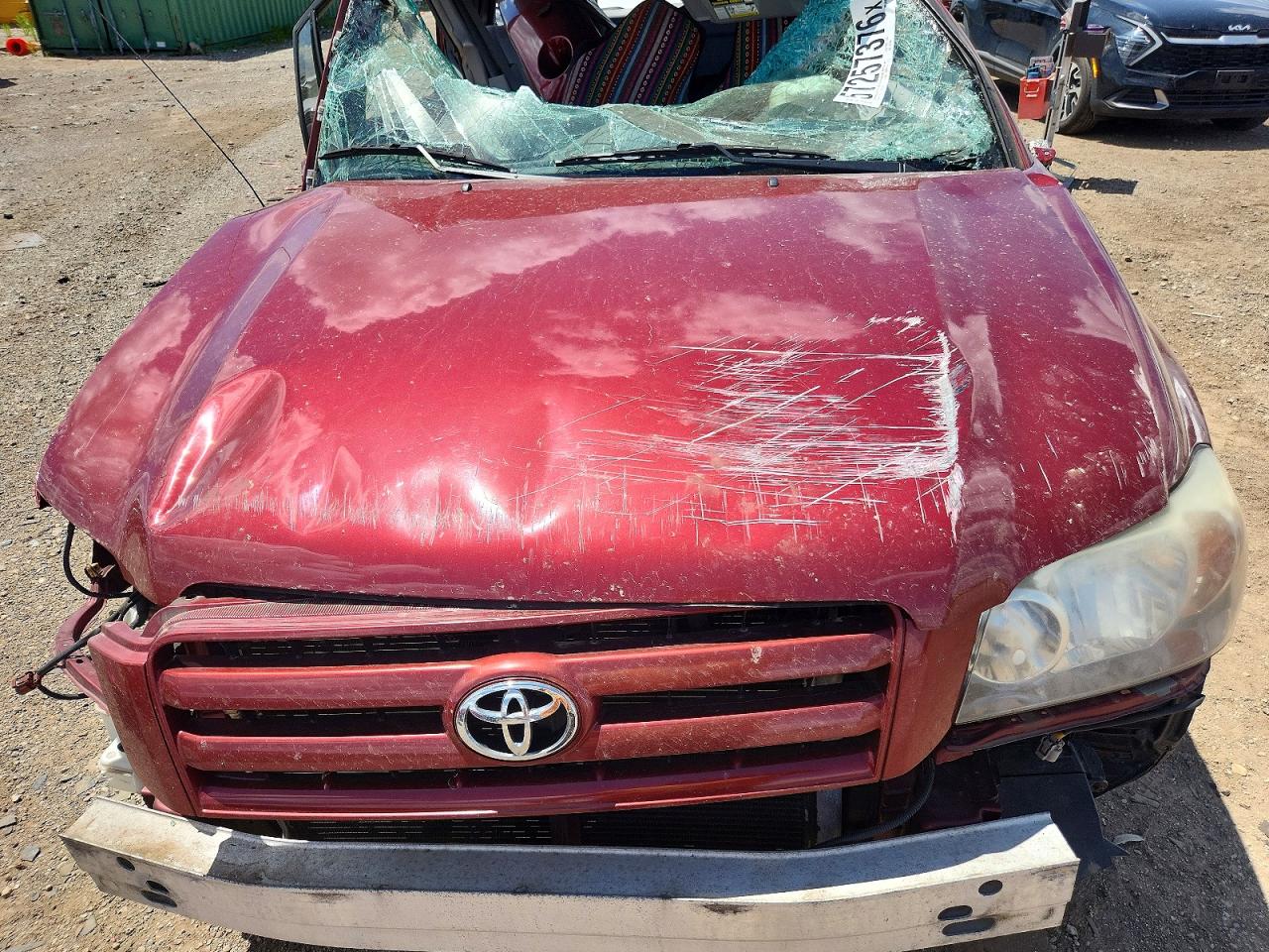 2005 Toyota Highlander Limited Red vin: JTEDP21A650081203