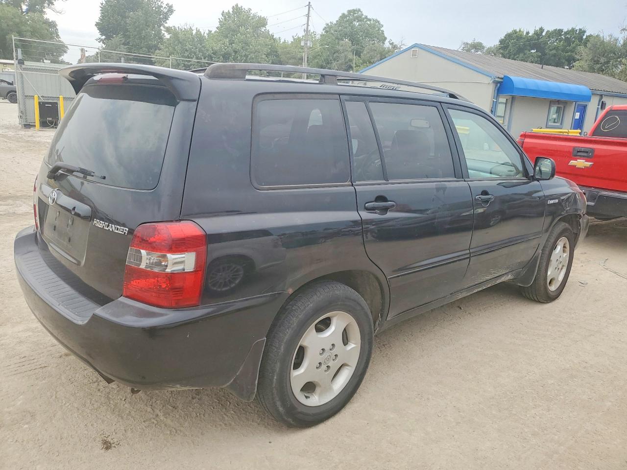 2005 Toyota Highlander Limited Black vin: JTEDP21A650085008