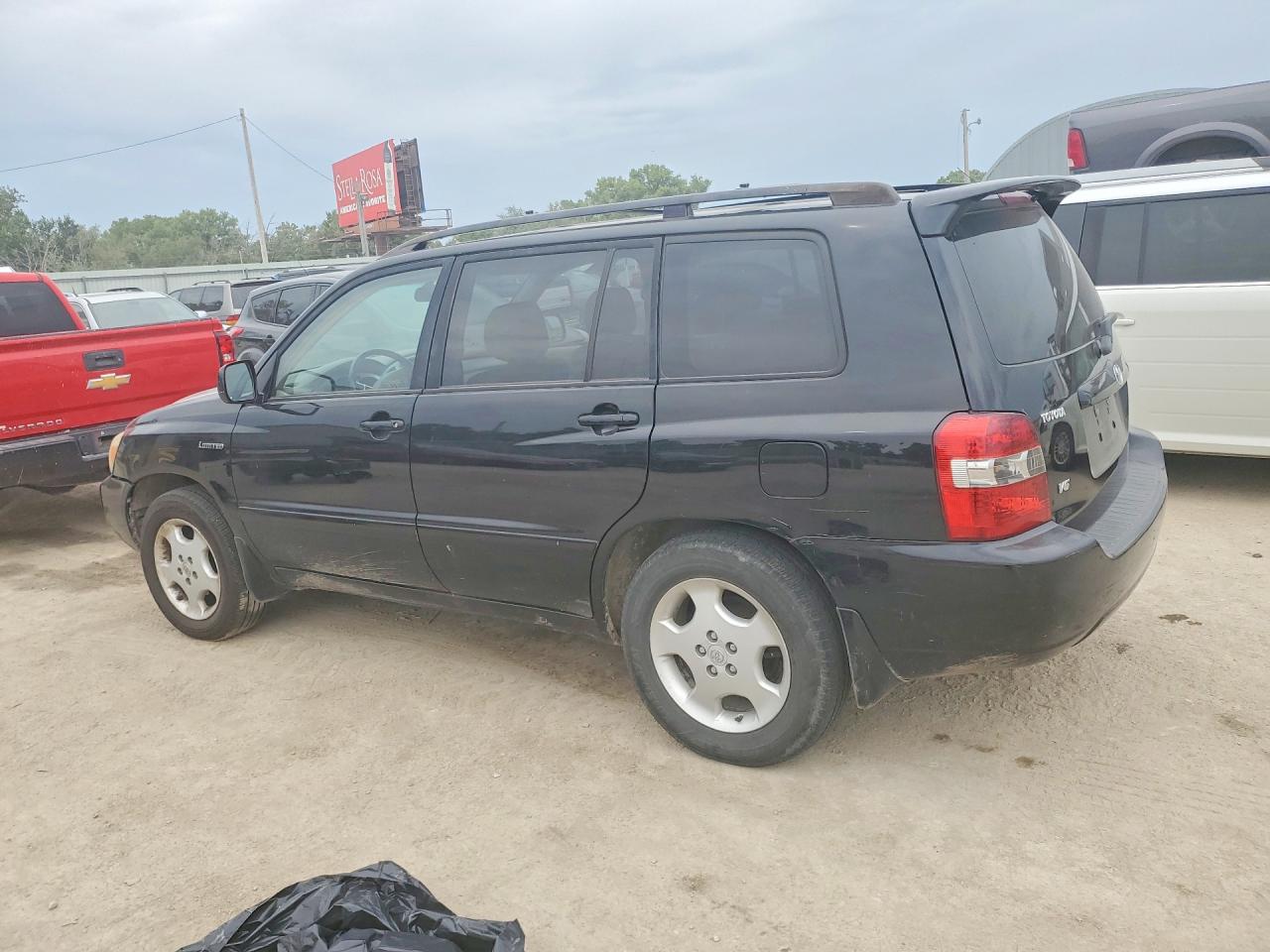 2005 Toyota Highlander Limited Black vin: JTEDP21A650085008