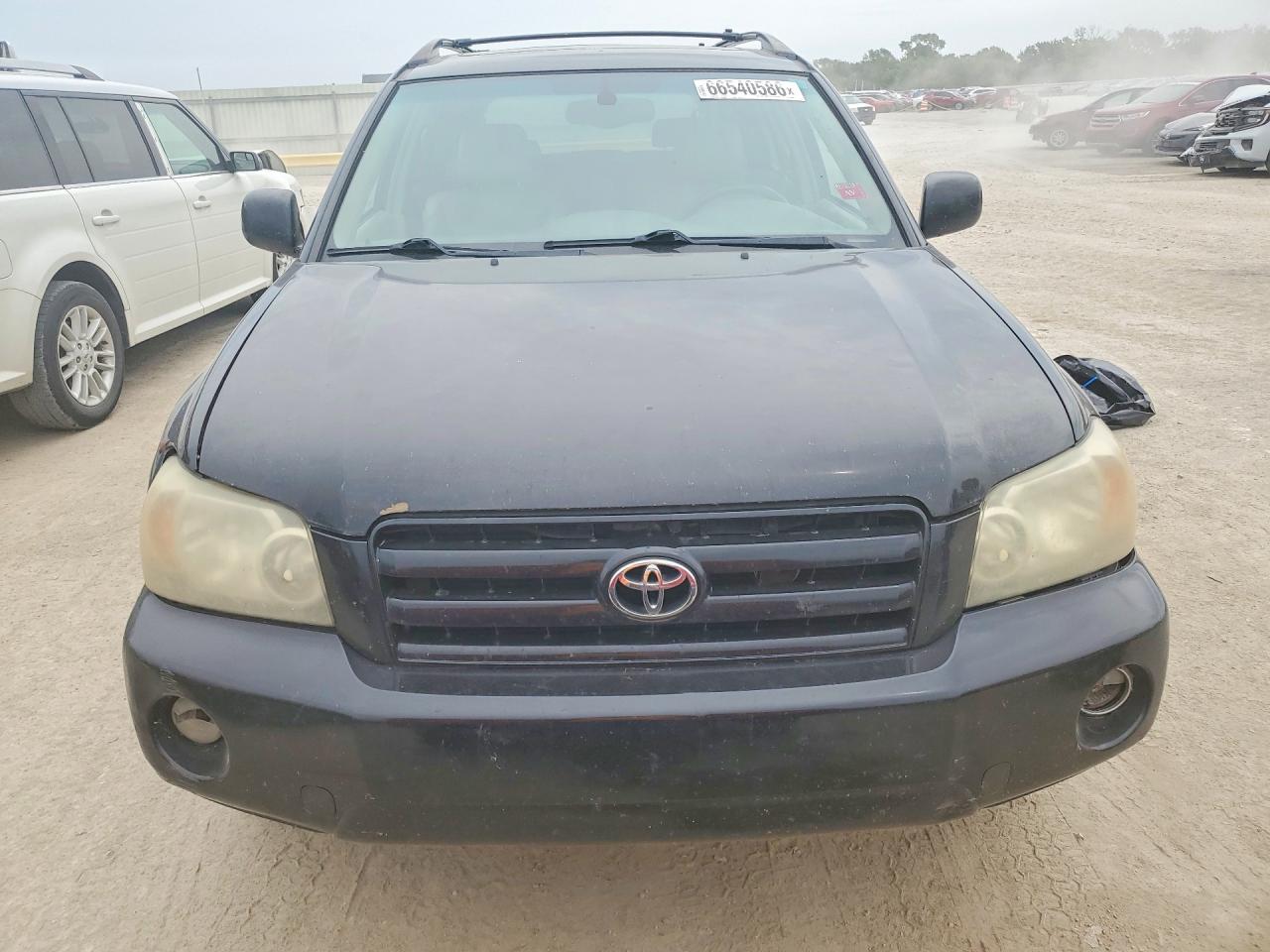 2005 Toyota Highlander Limited Black vin: JTEDP21A650085008