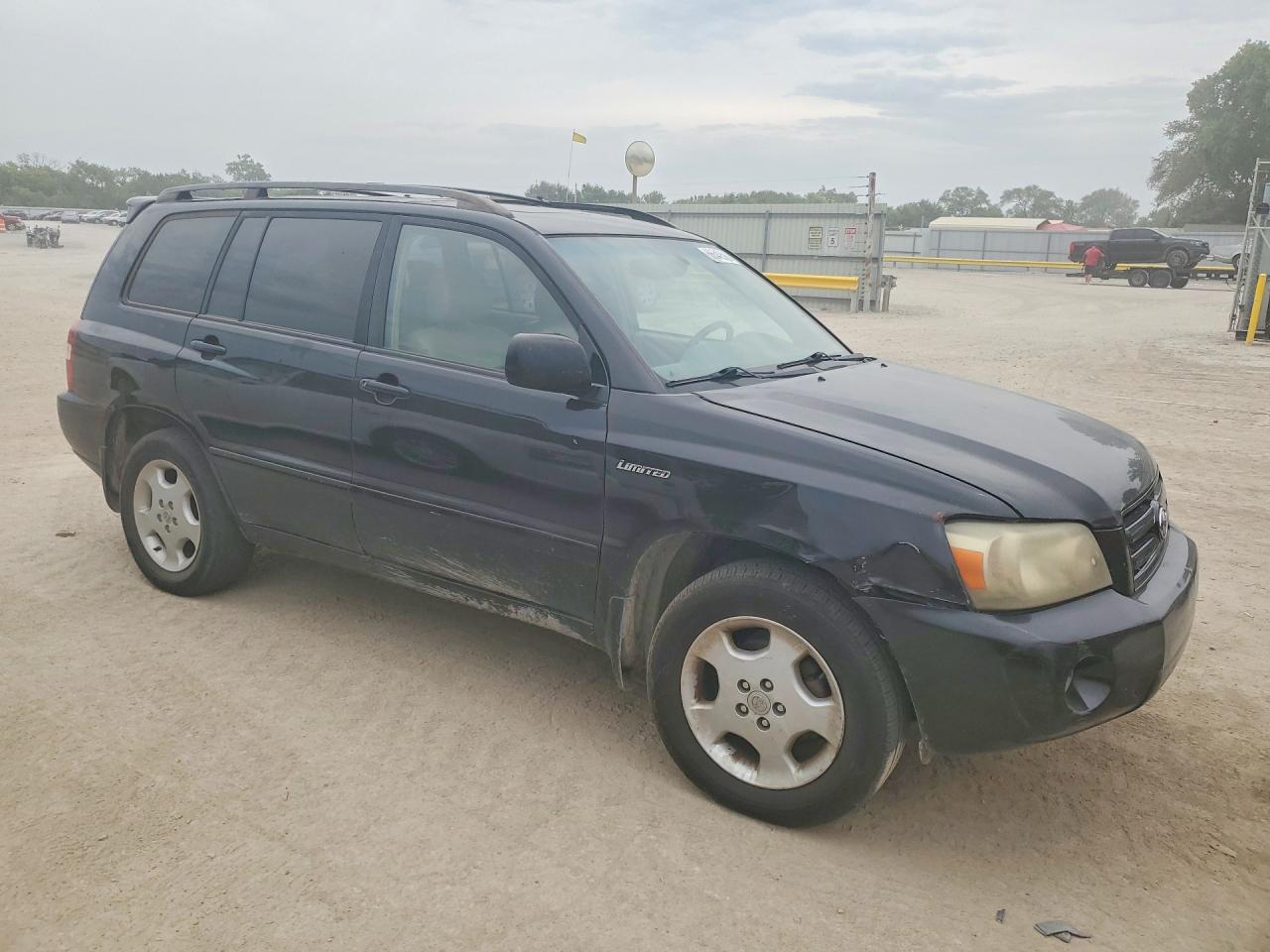 2005 Toyota Highlander Limited Black vin: JTEDP21A650085008