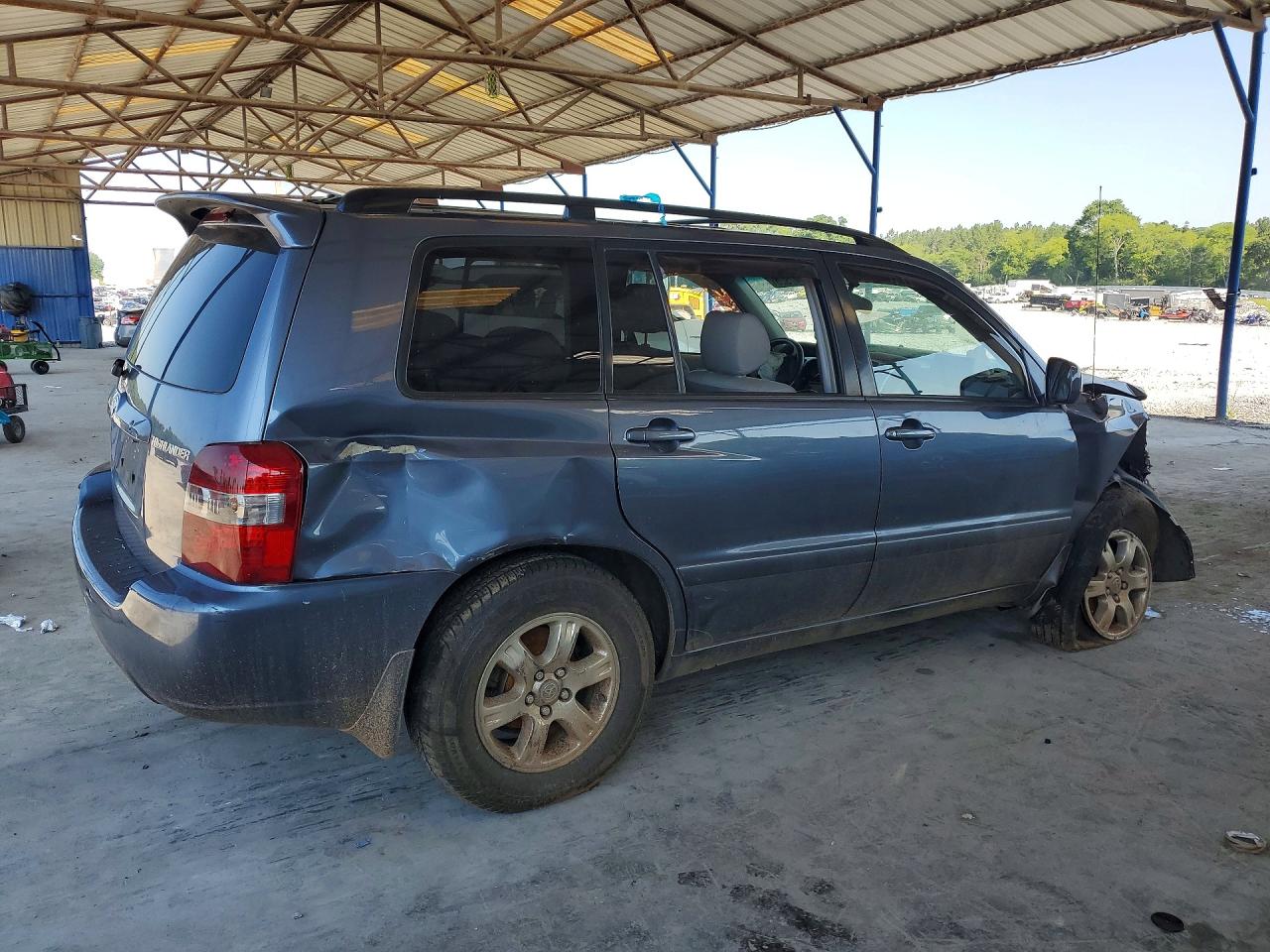 2006 Toyota Highlander Limited Blue vin: JTEDP21A660101757