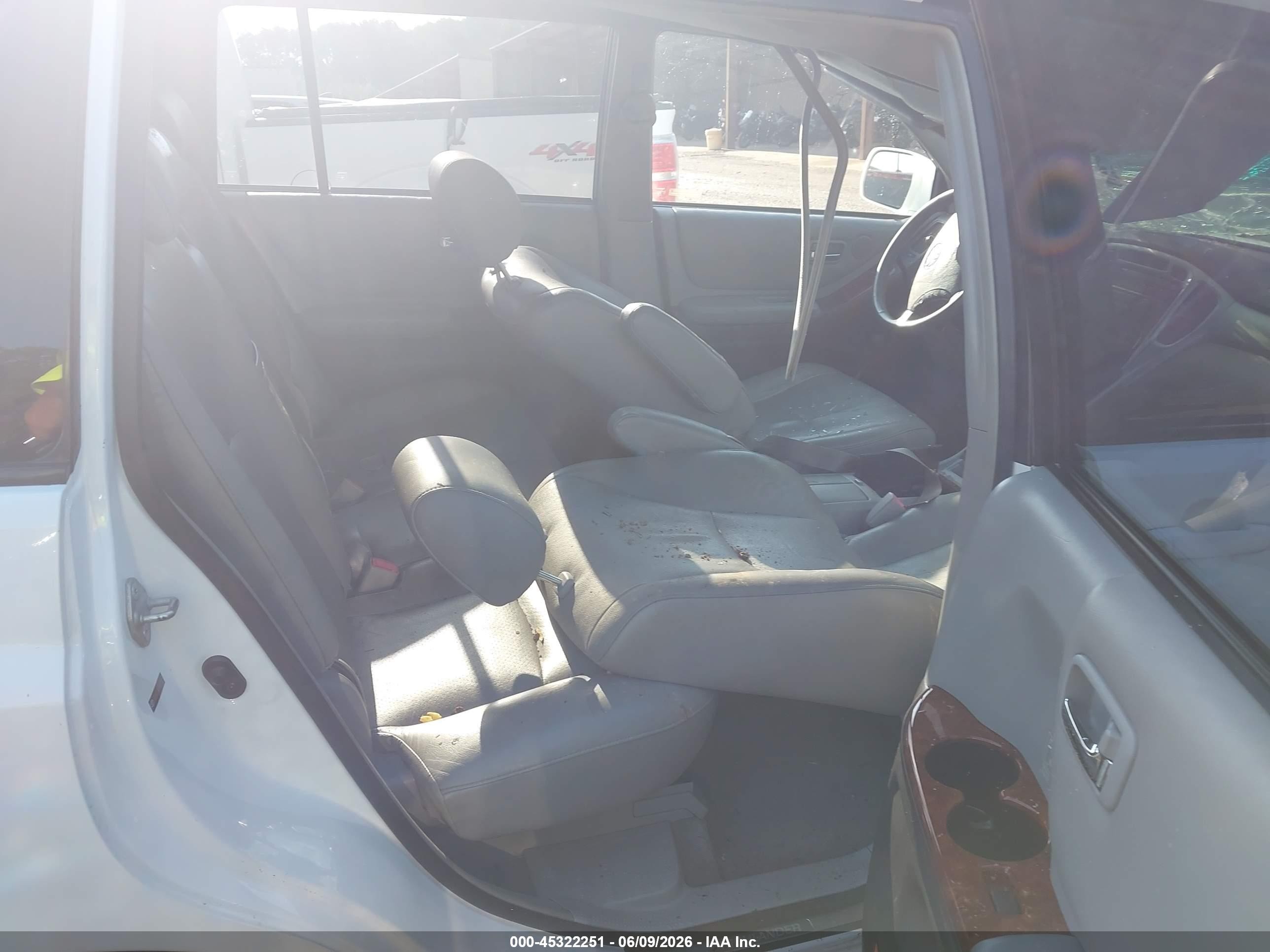 2006 Toyota Highlander Limited V6 White vin: JTEDP21A660102634