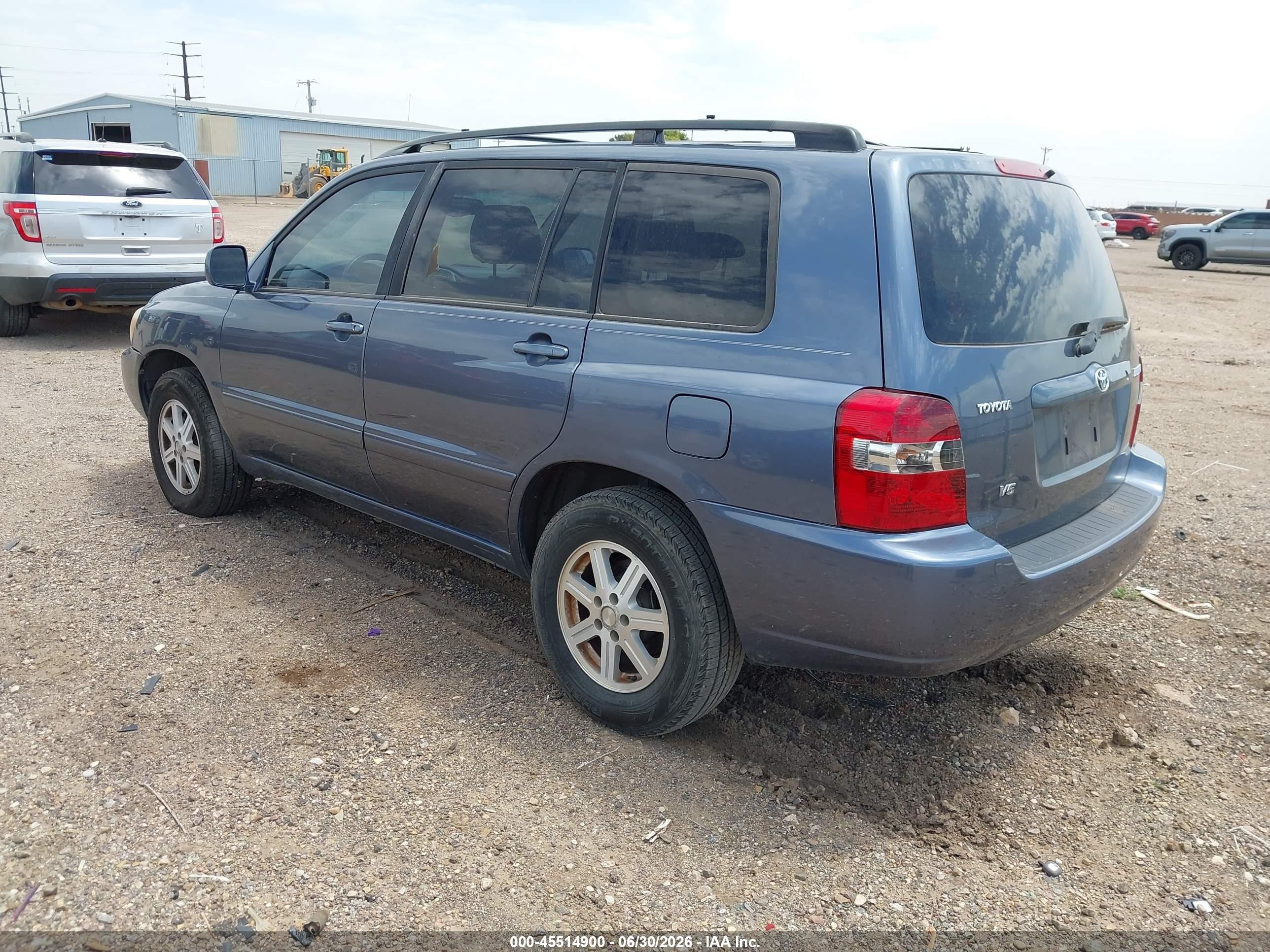 2004 Toyota Highlander V6 Blue vin: JTEDP21A740019677