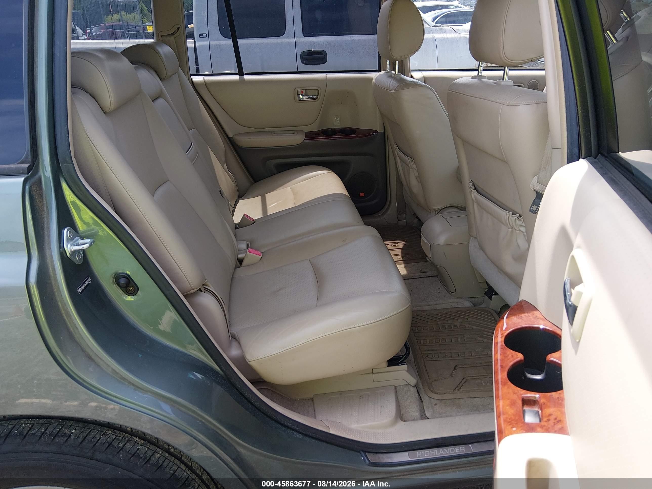 2004 Toyota Highlander Limited V6 Green vin: JTEDP21A740021803
