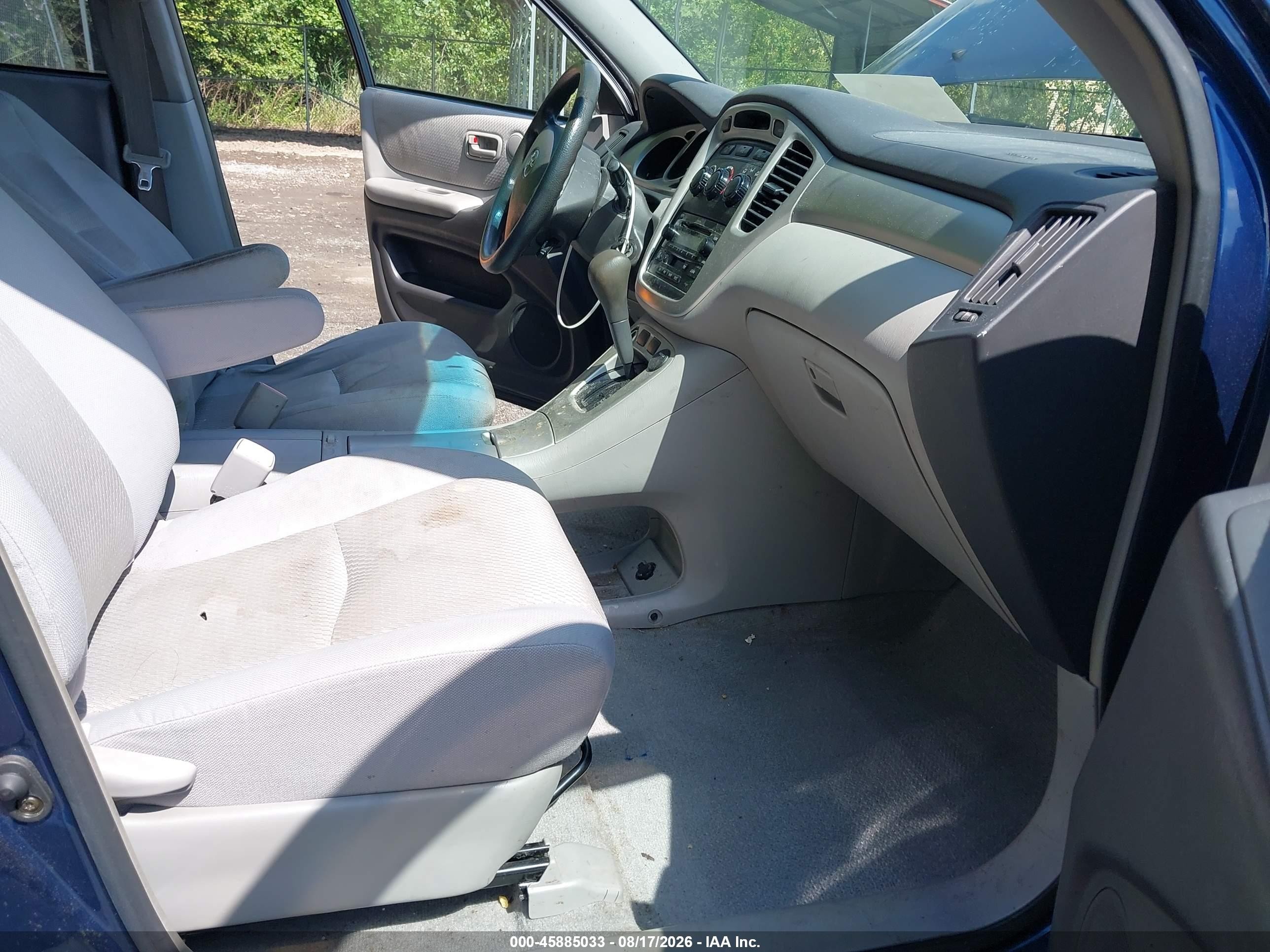 2004 Toyota Highlander V6 Blue vin: JTEDP21A740032865