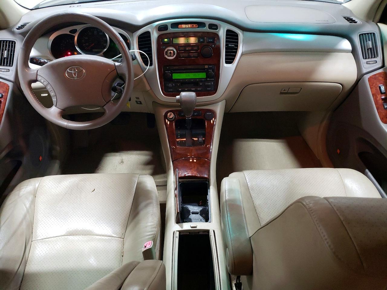 2005 Toyota Highlander Limited Tan vin: JTEDP21A750083073