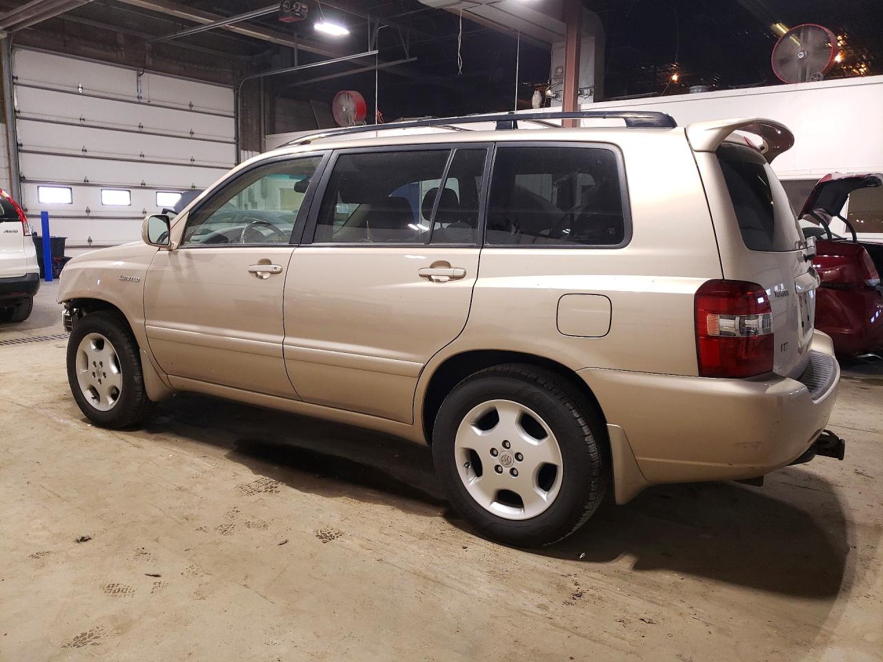 2005 Toyota Highlander Limited Tan vin: JTEDP21A750083073