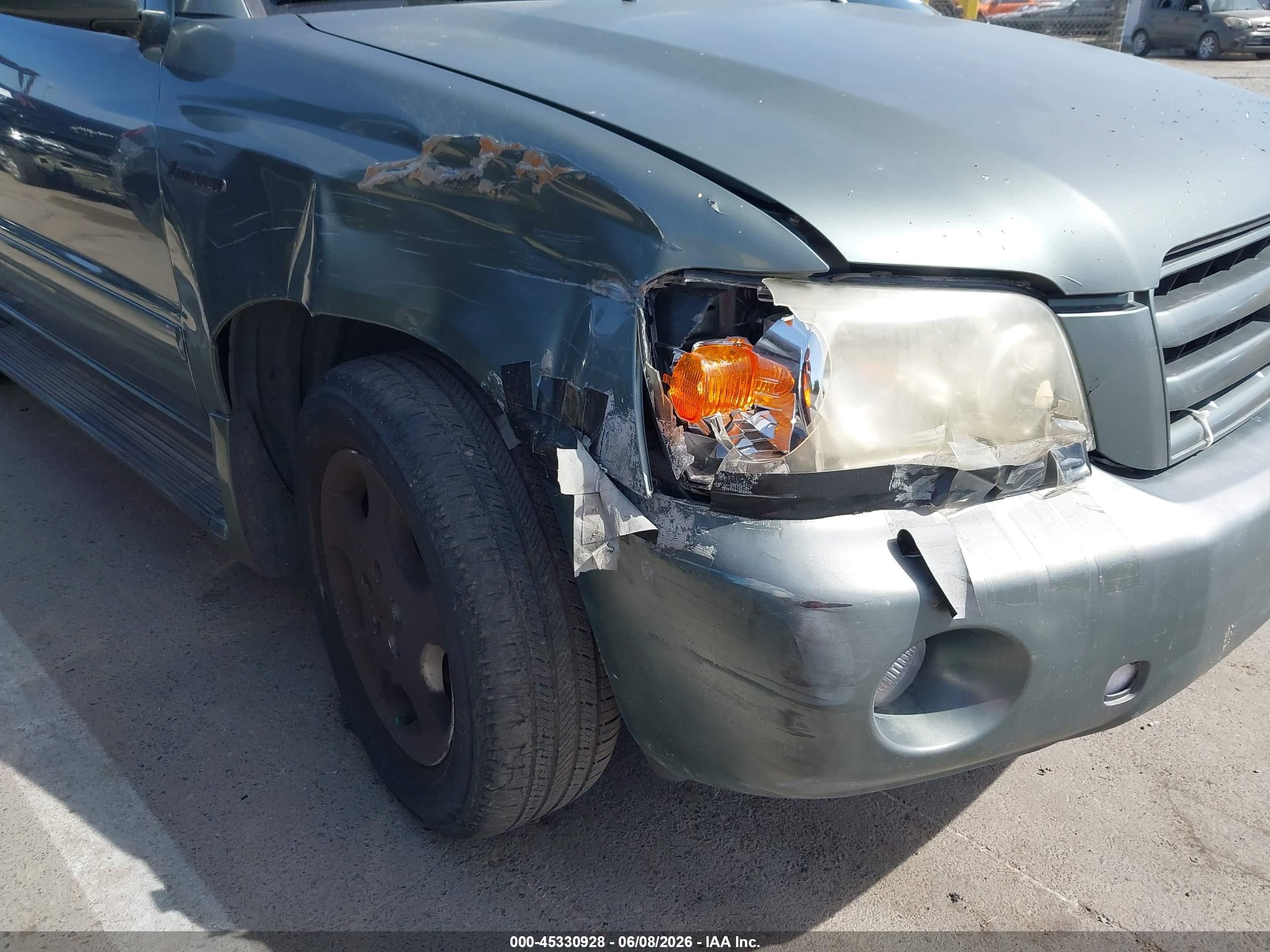 2006 Toyota Highlander Limited V6 Green vin: JTEDP21A760092079