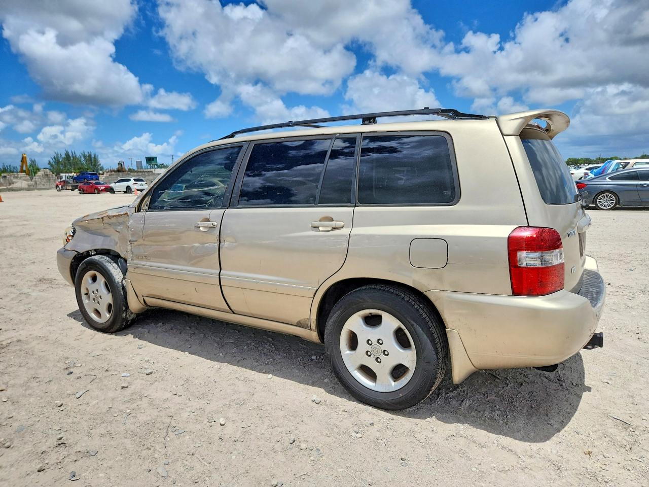 2006 Toyota Highlander Limited Tan vin: JTEDP21A760097122
