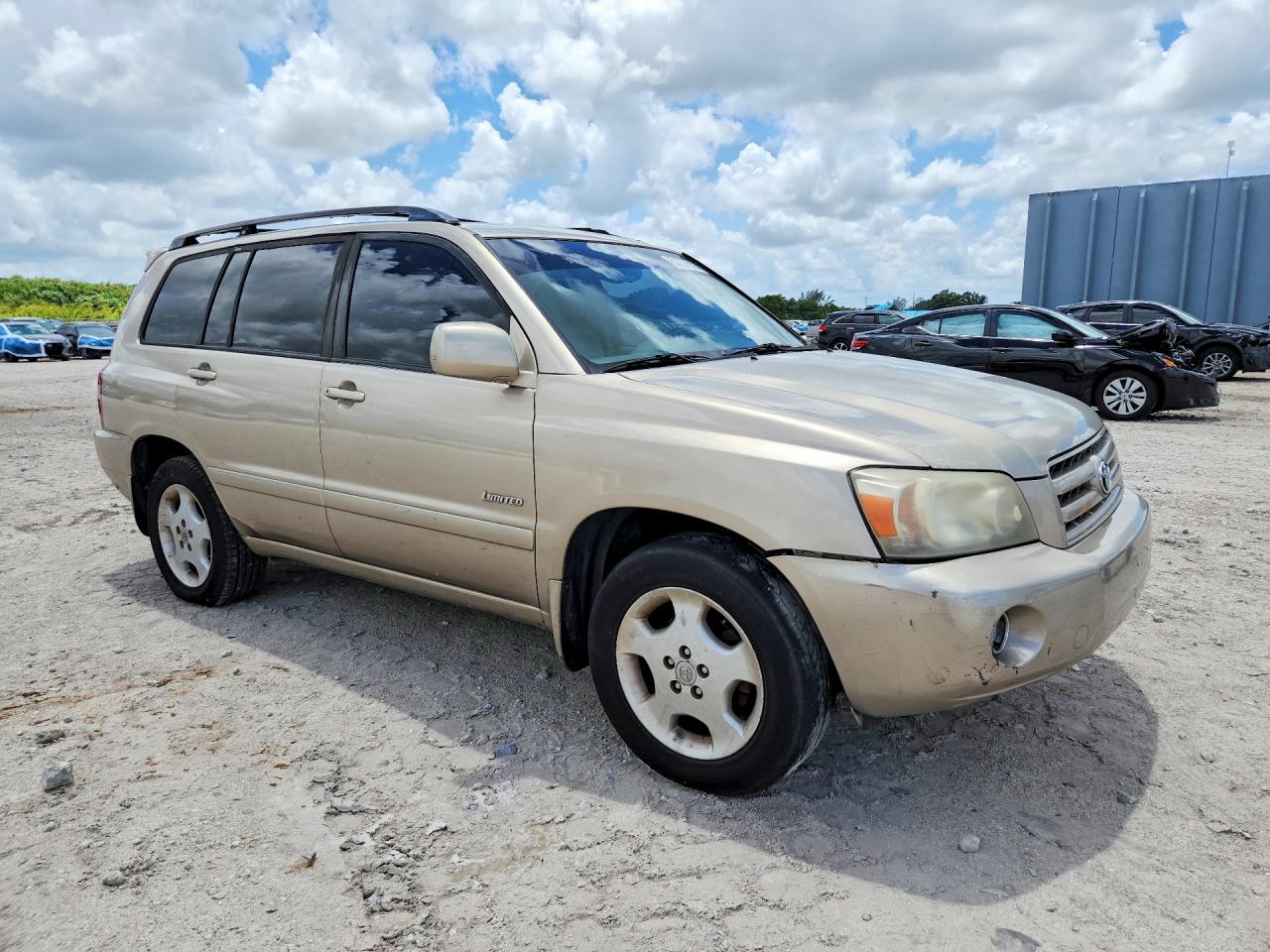 2006 Toyota Highlander Limited Tan vin: JTEDP21A760097122