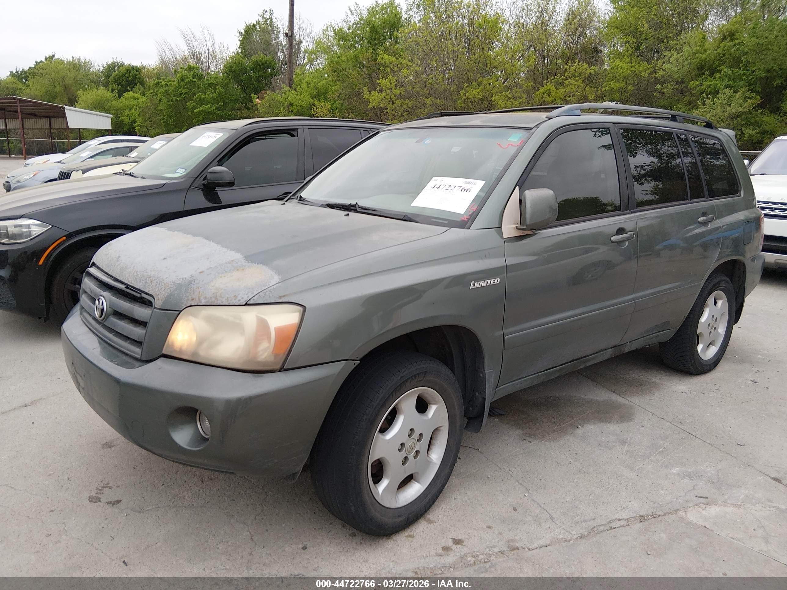 2006 Toyota Highlander Limited V6 Green vin: JTEDP21A760103839
