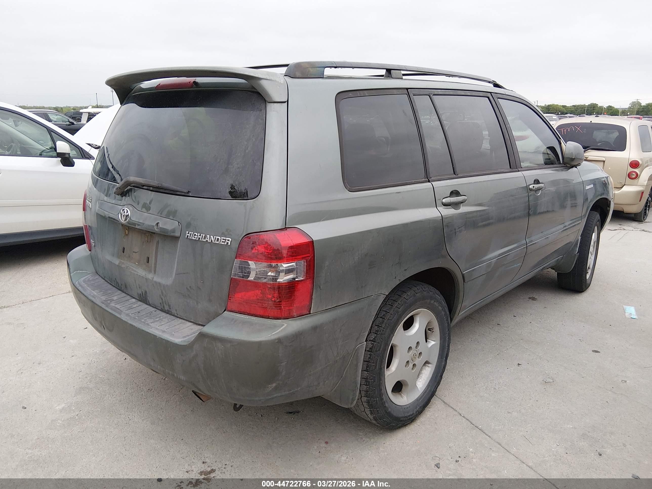 2006 Toyota Highlander Limited V6 Green vin: JTEDP21A760103839