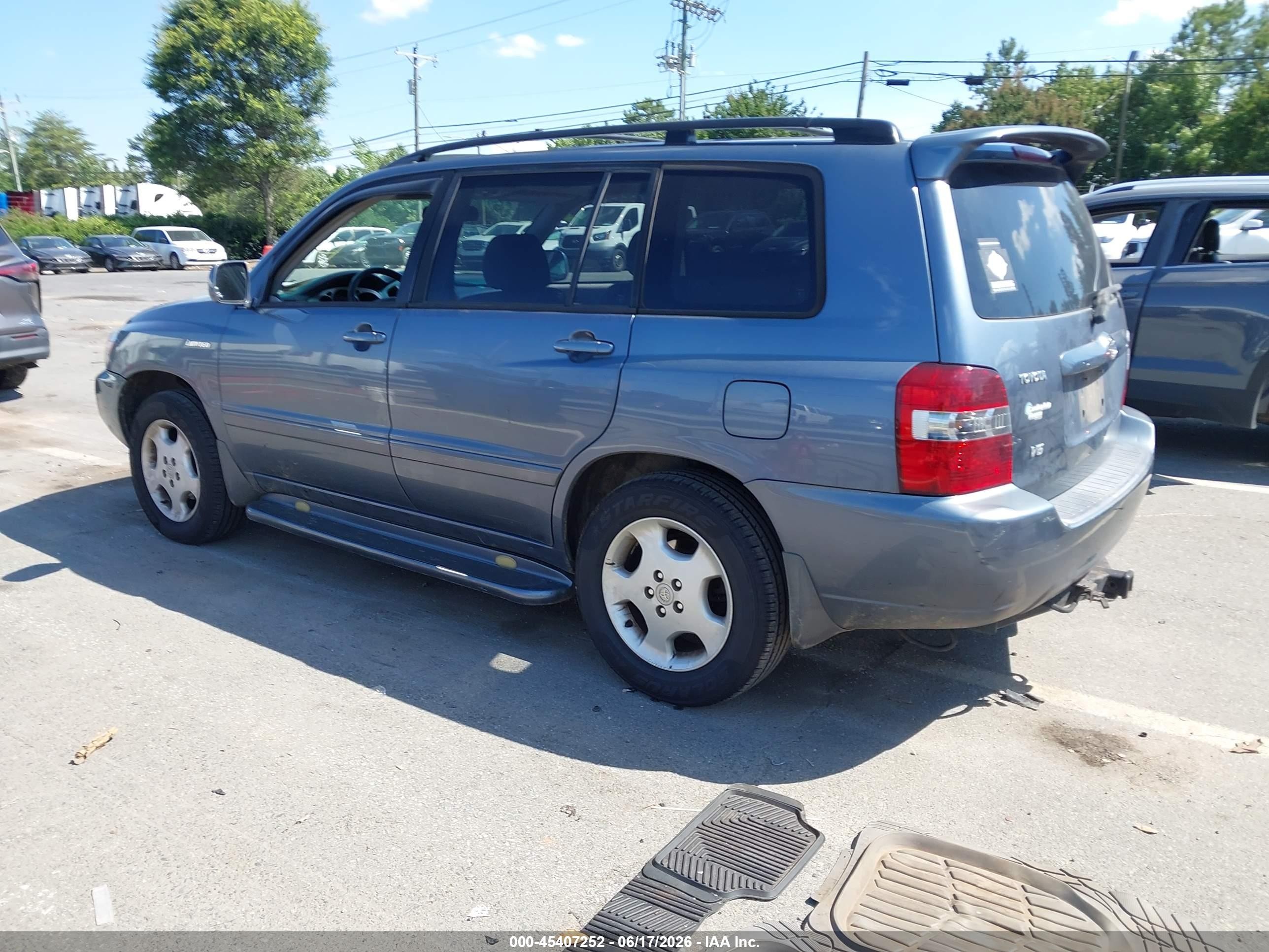 2006 Toyota Highlander Limited V6 Gray vin: JTEDP21A760105056
