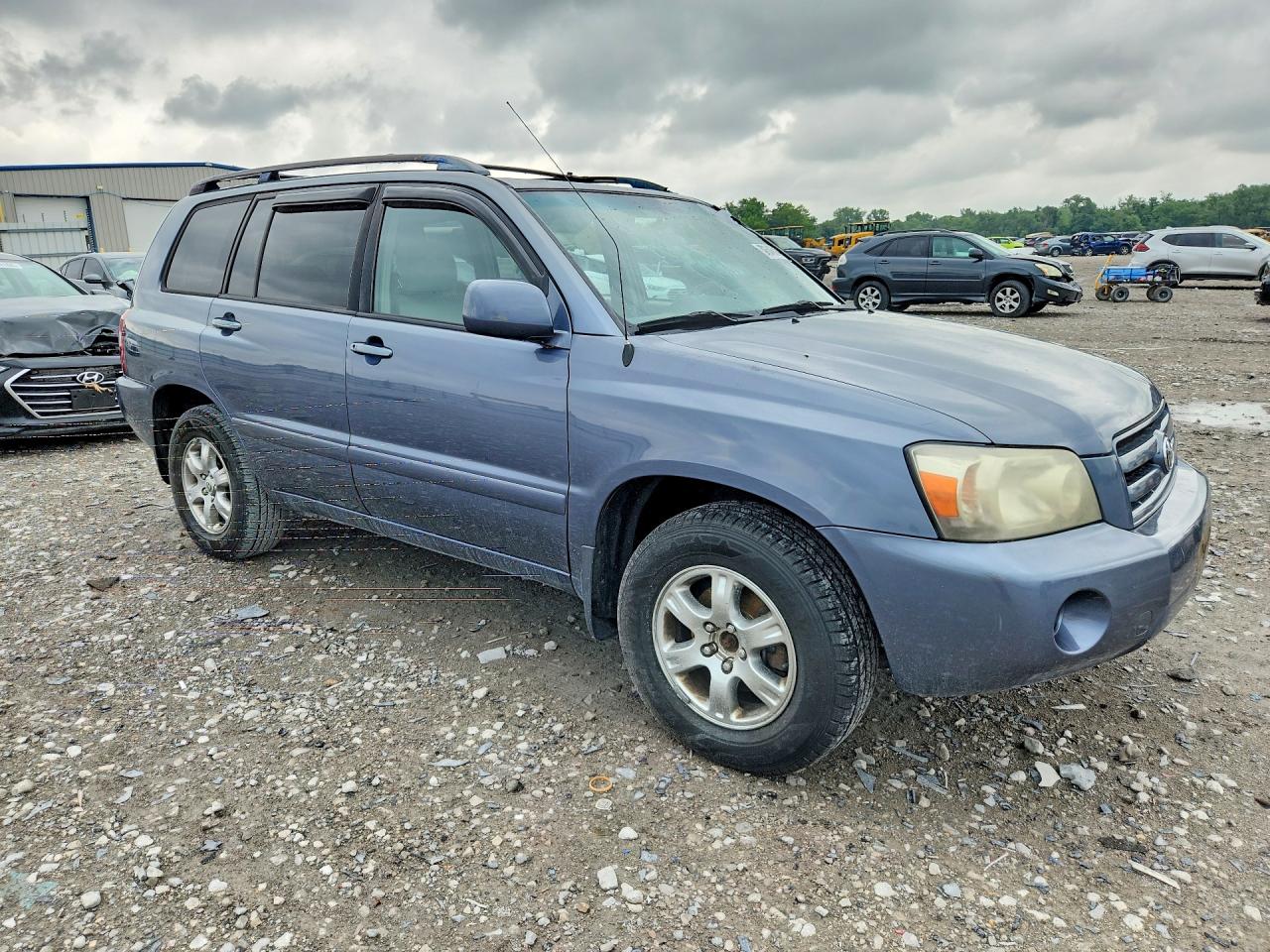 2006 Toyota Highlander Limited Blue vin: JTEDP21A760118650