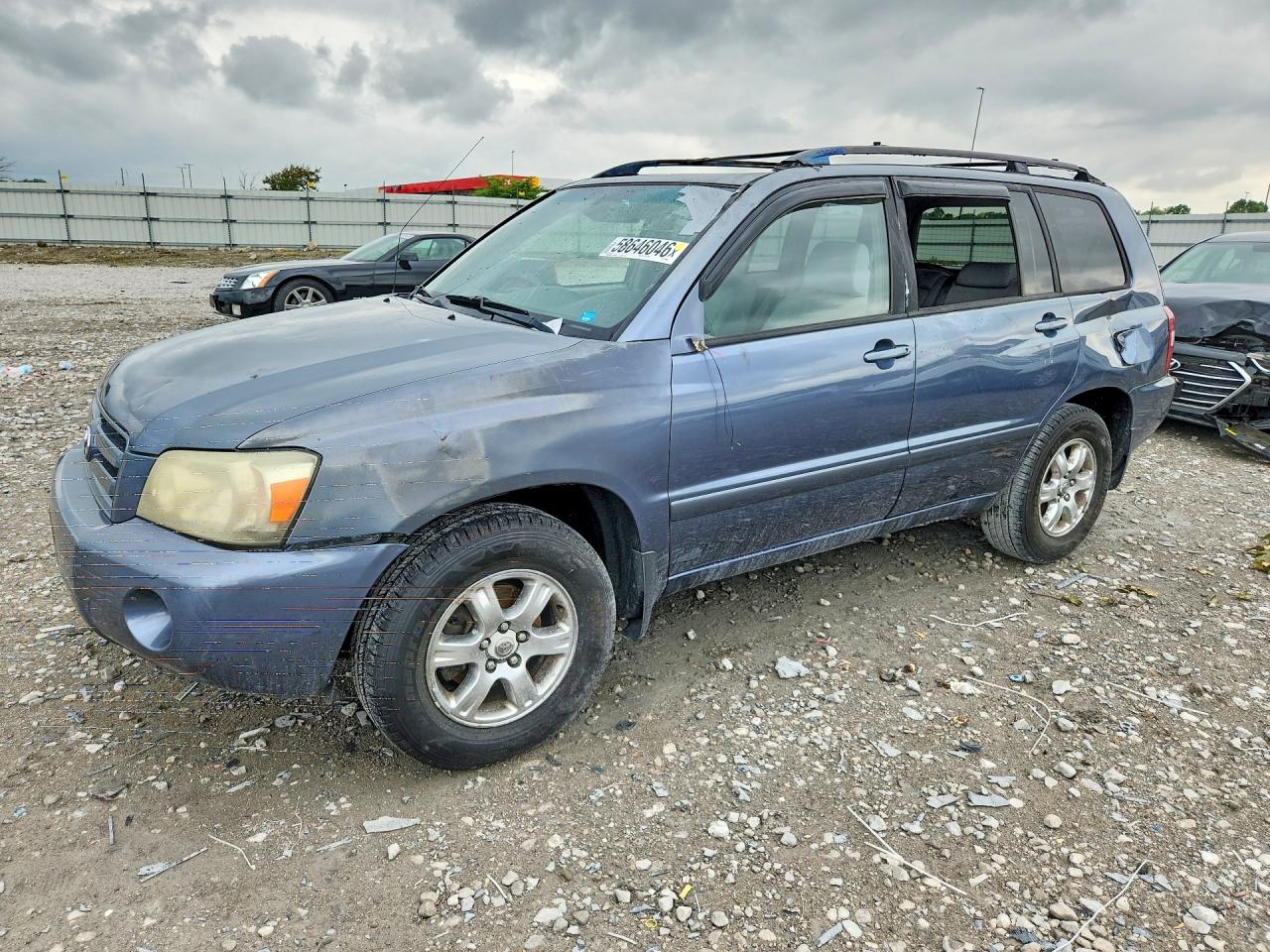 2006 Toyota Highlander Limited Blue vin: JTEDP21A760118650