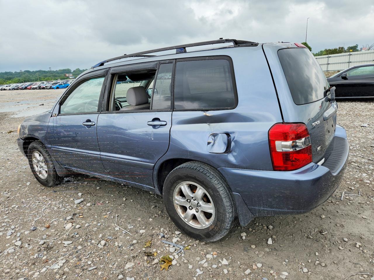 2006 Toyota Highlander Limited Blue vin: JTEDP21A760118650