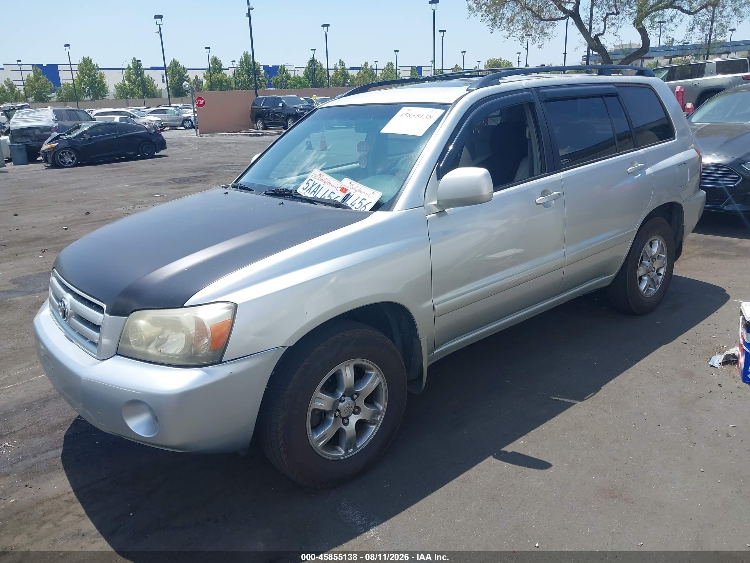 2006 Toyota Highlander V6 Silver vin: JTEDP21A760125775