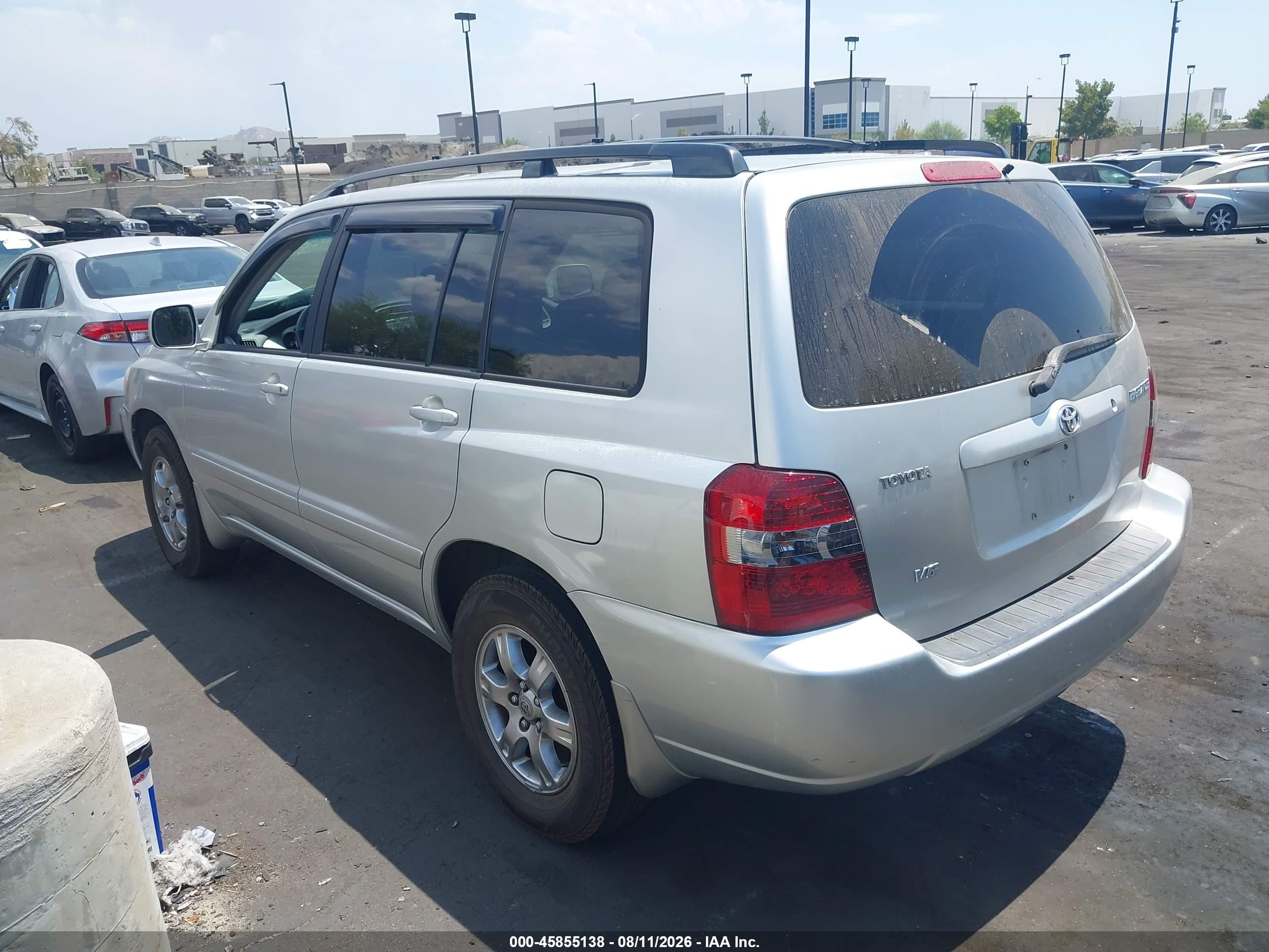 2006 Toyota Highlander V6 Silver vin: JTEDP21A760125775