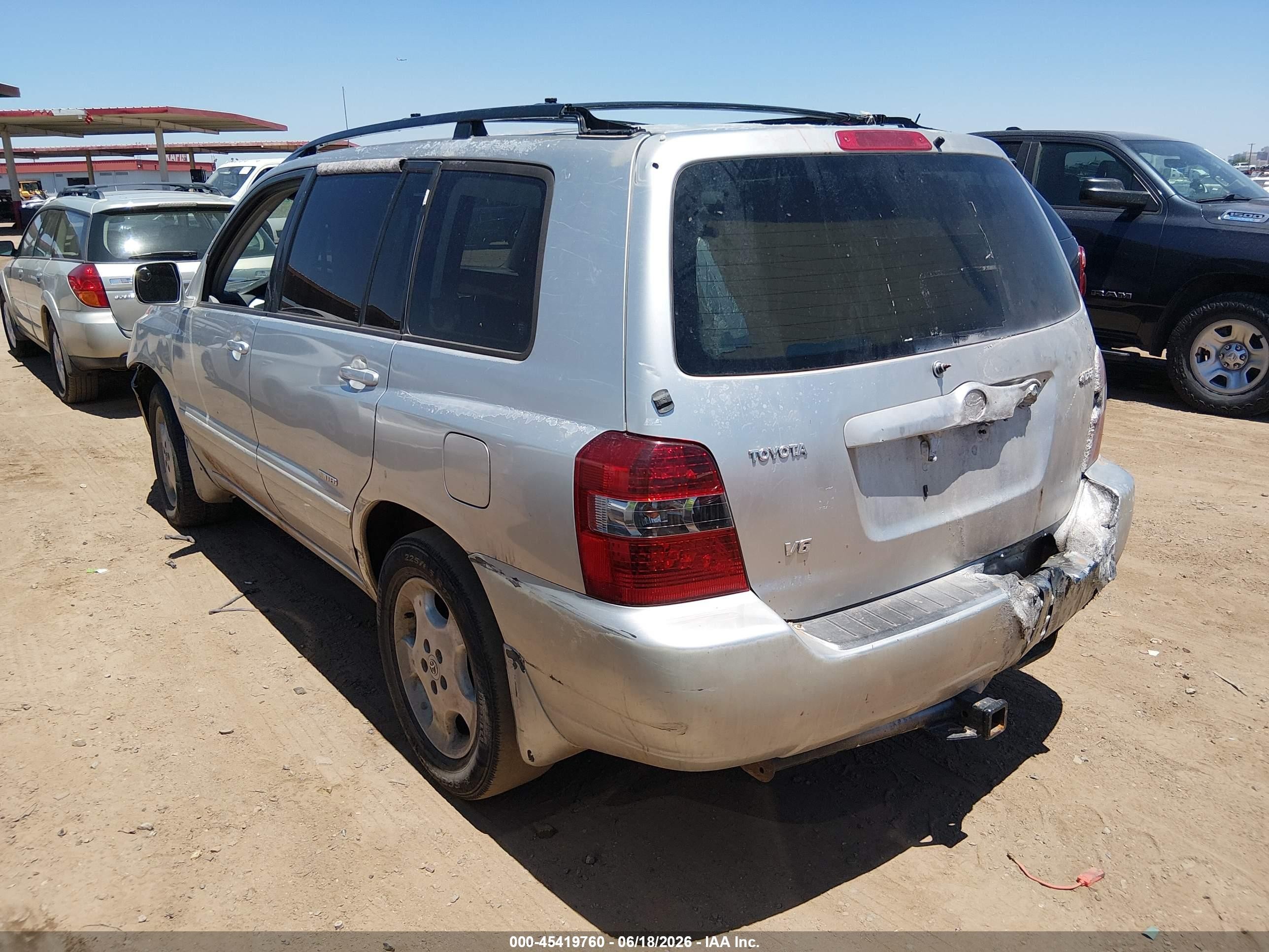 2007 Toyota Highlander Limited W/3rd Row Silver vin: JTEDP21A770147616