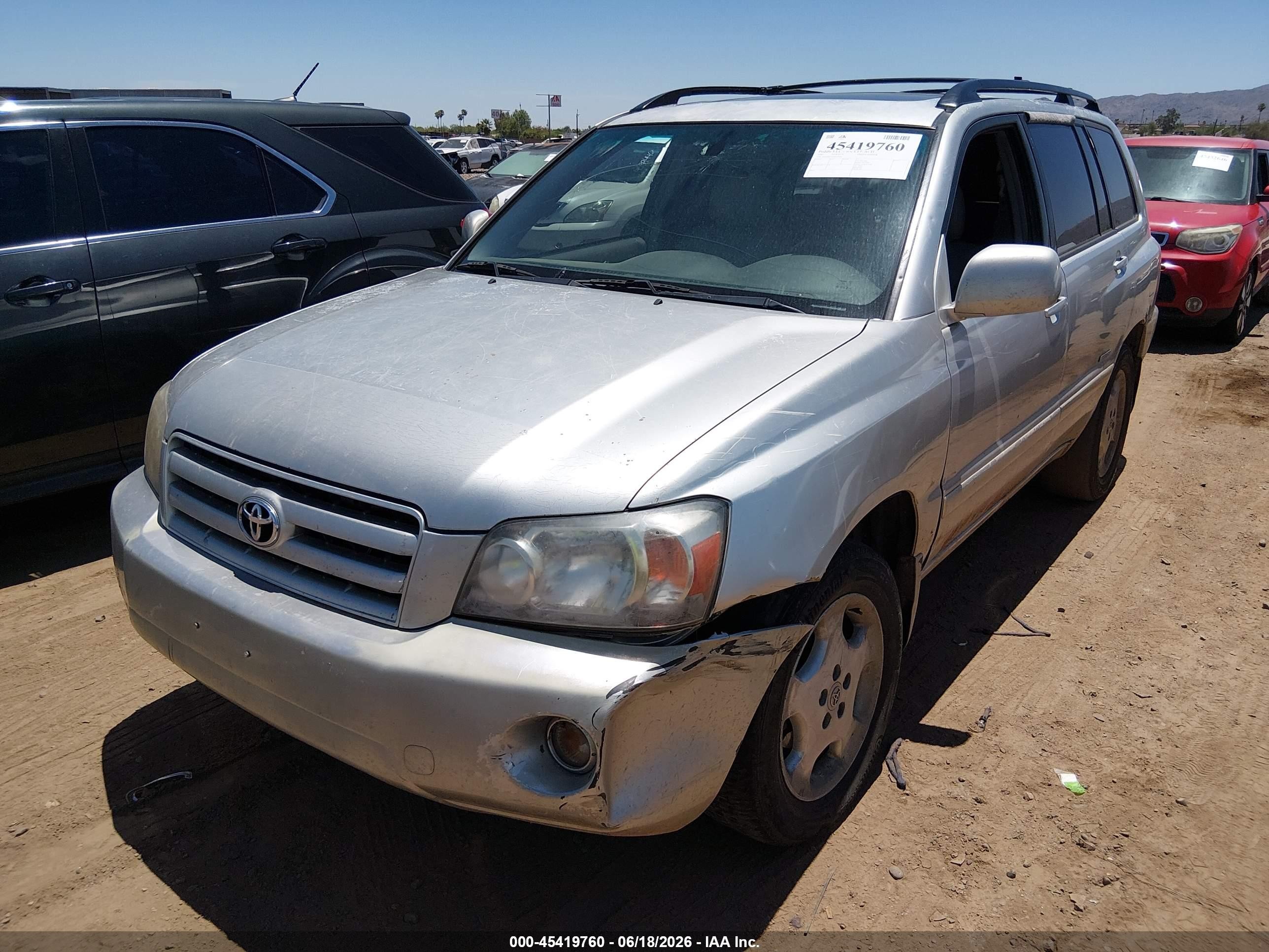 2007 Toyota Highlander Limited W/3rd Row Silver vin: JTEDP21A770147616