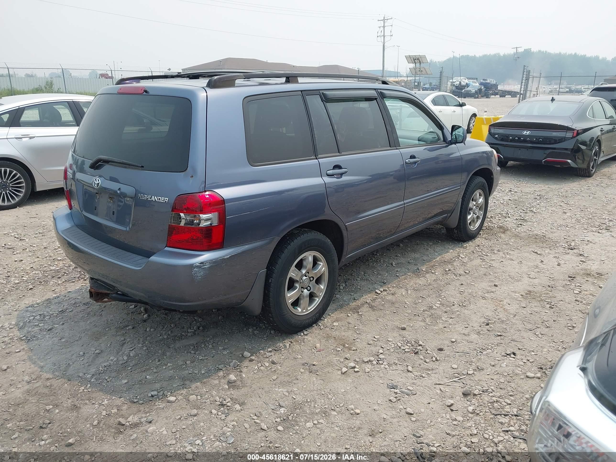 2004 Toyota Highlander V6 Серебряный vin: JTEDP21A840004010