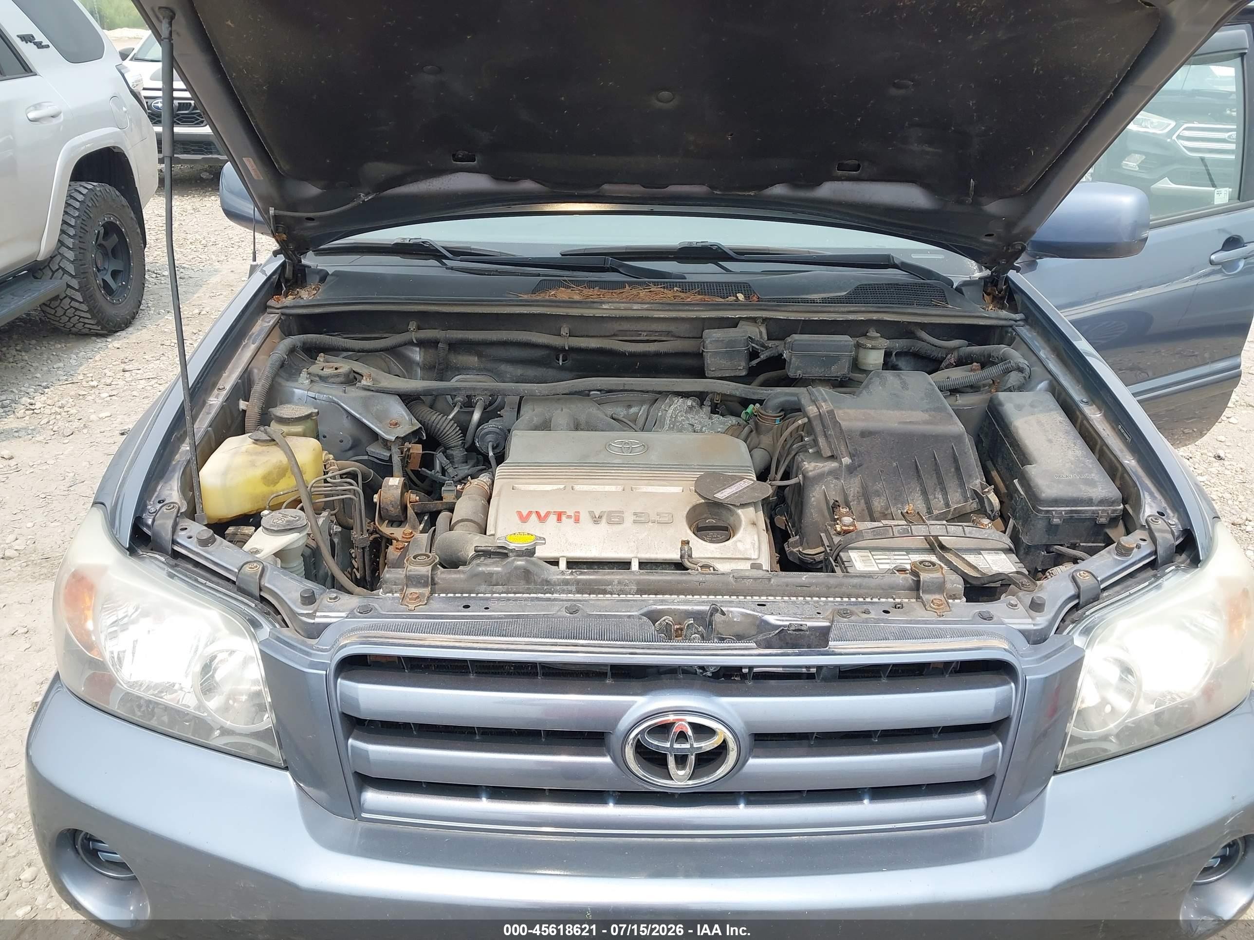 2004 Toyota Highlander V6 Серебряный vin: JTEDP21A840004010