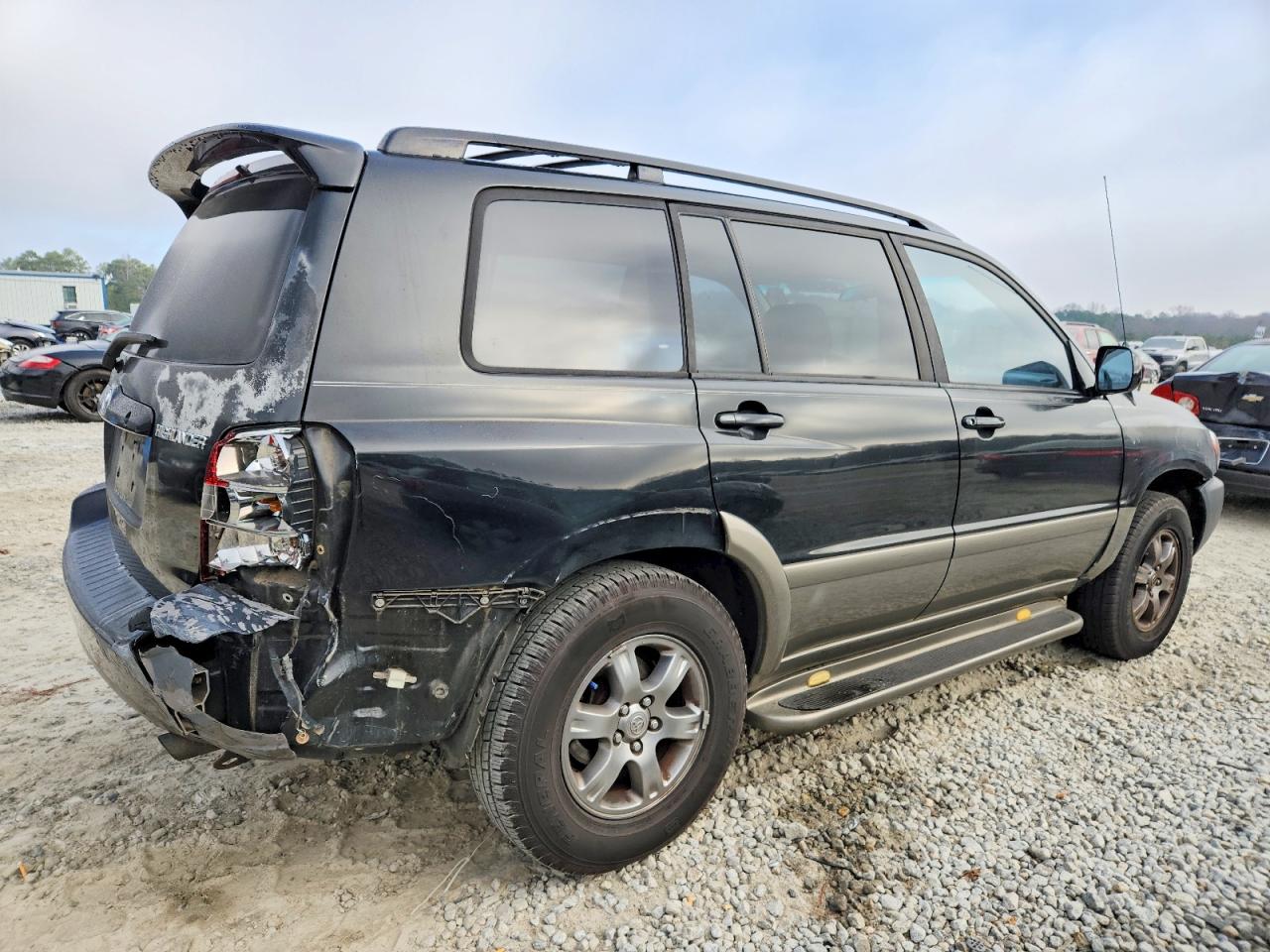 2004 Toyota Highlander Base Черный vin: JTEDP21A840008669