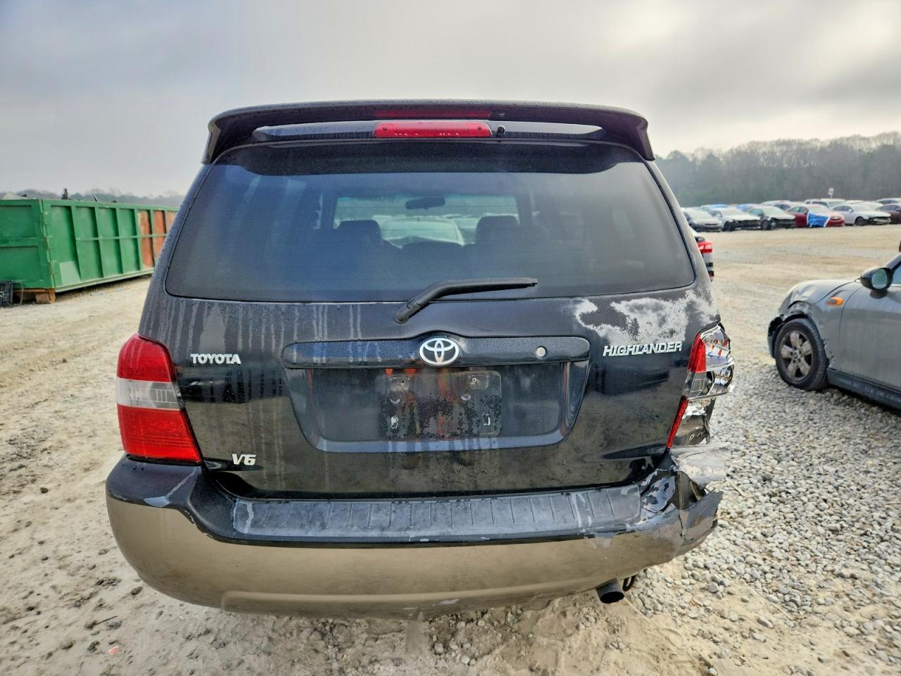 2004 Toyota Highlander Base Черный vin: JTEDP21A840008669
