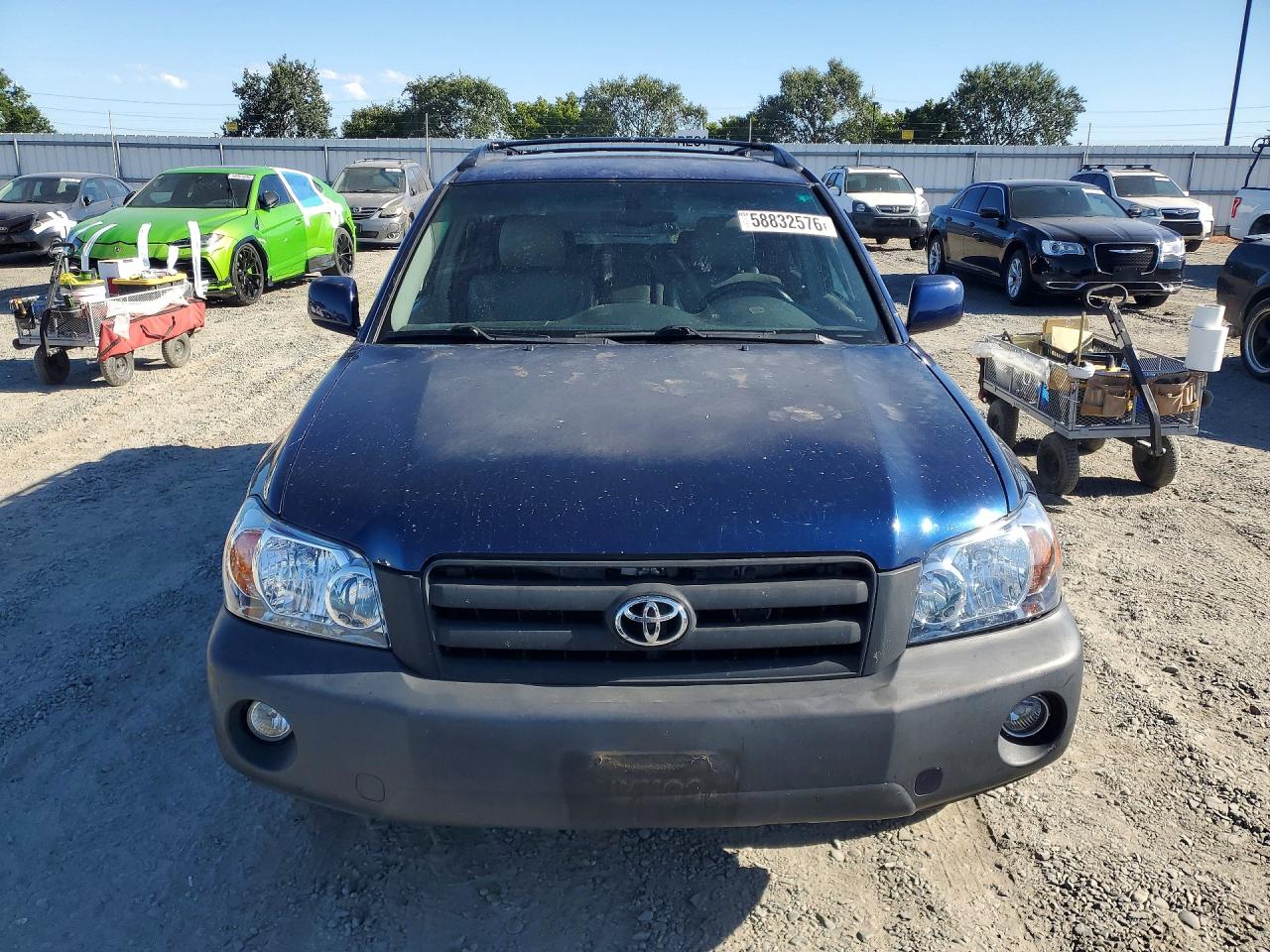 2004 Toyota Highlander Limited Blue vin: JTEDP21A840014648