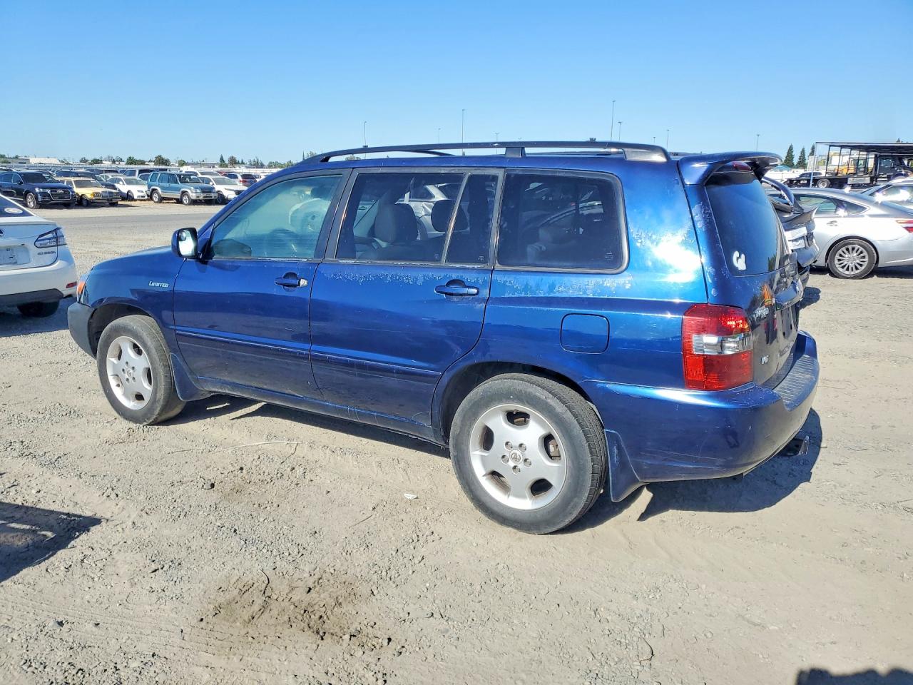 2004 Toyota Highlander Limited Blue vin: JTEDP21A840014648