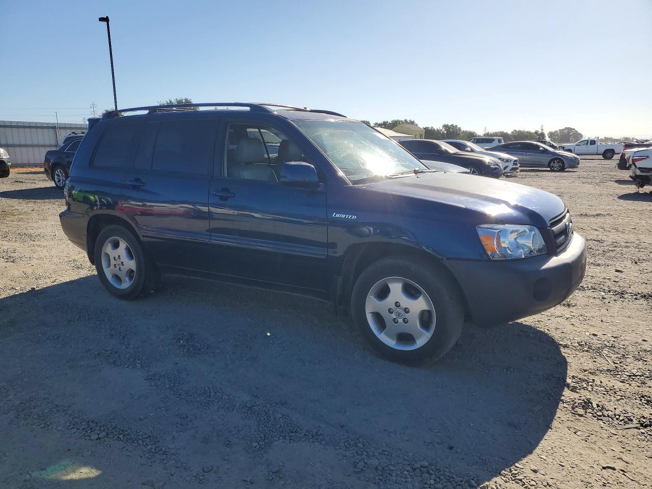 2004 Toyota Highlander Limited Blue vin: JTEDP21A840014648