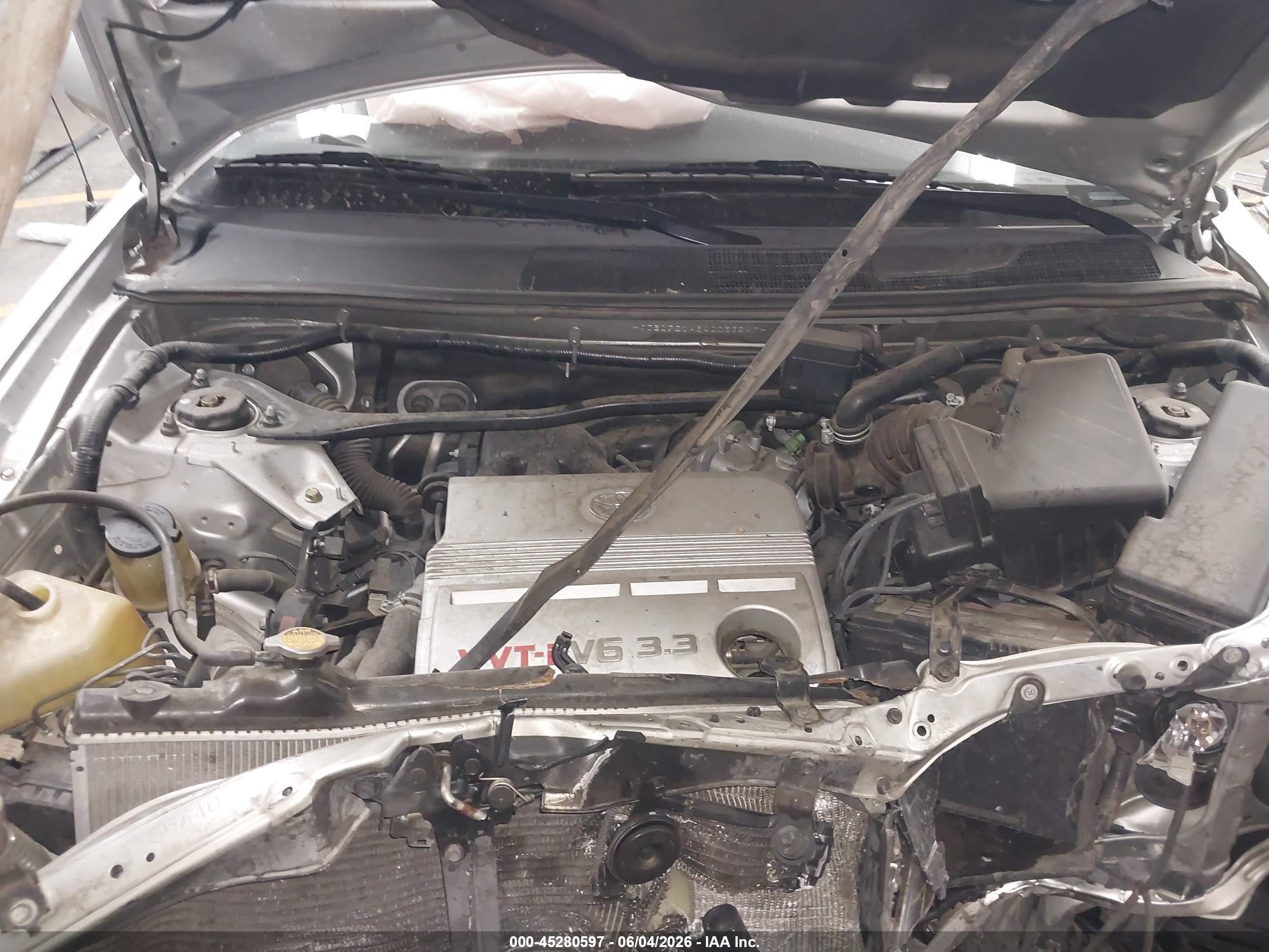2004 Toyota Highlander V6 Gray vin: JTEDP21A840033247