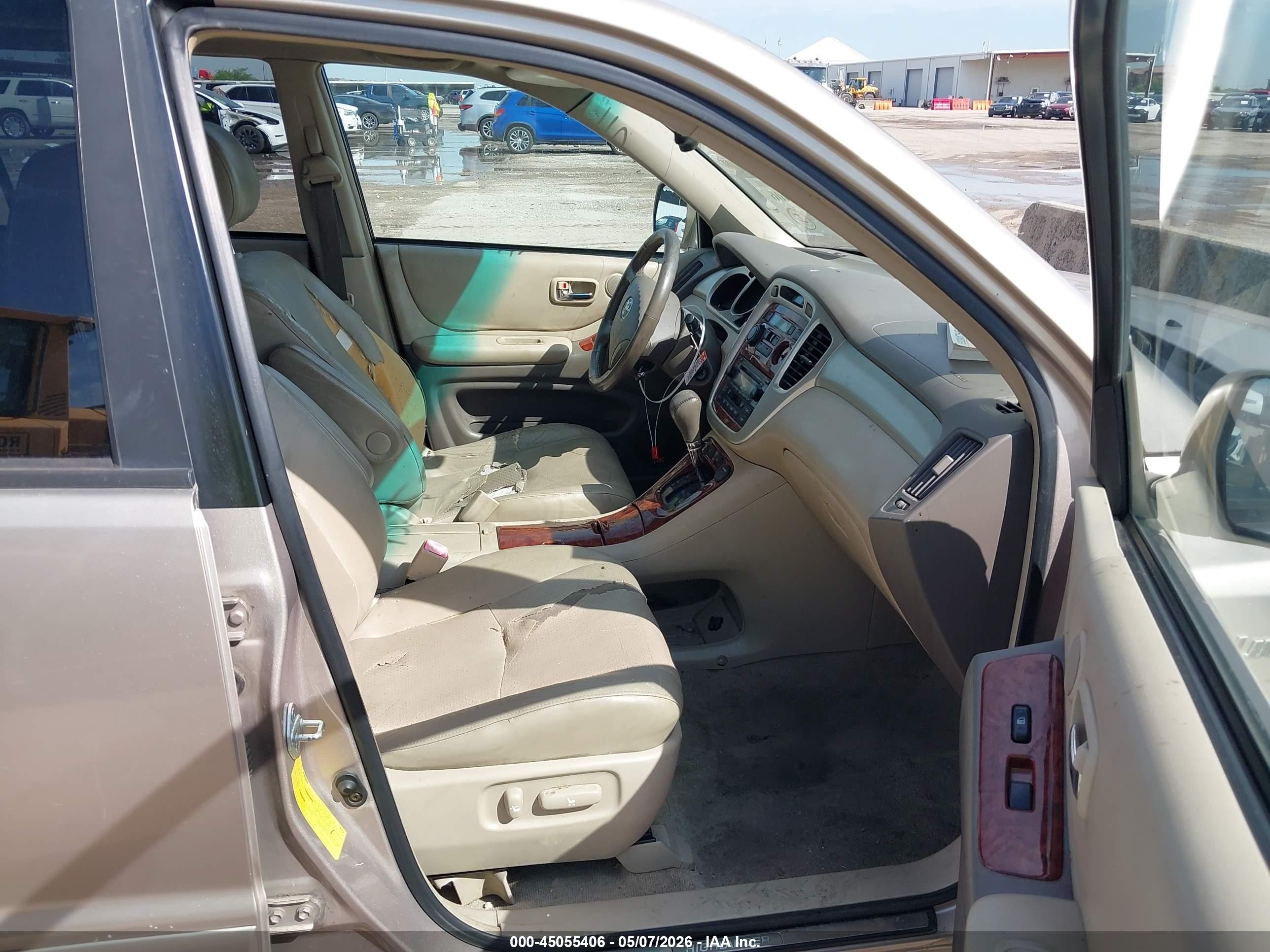 2004 Toyota Highlander Limited V6 Gold vin: JTEDP21A840035967
