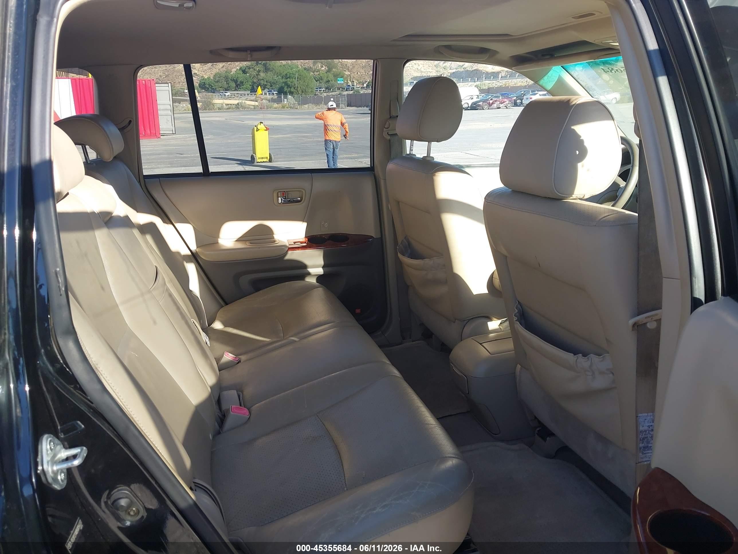 2005 Toyota Highlander Limited V6 Black vin: JTEDP21A850056237