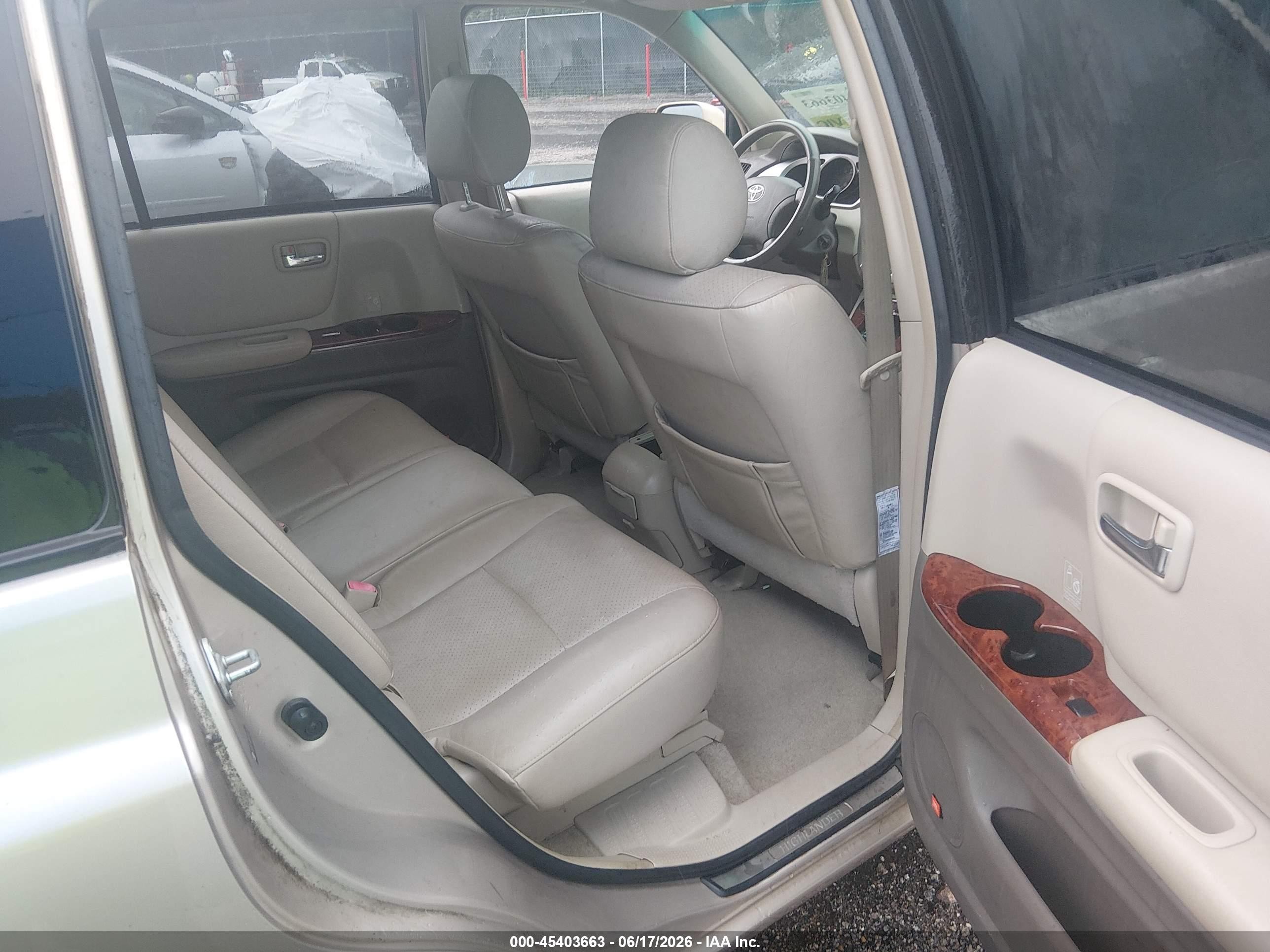 2005 Toyota Highlander Limited V6 Gray vin: JTEDP21A850065861