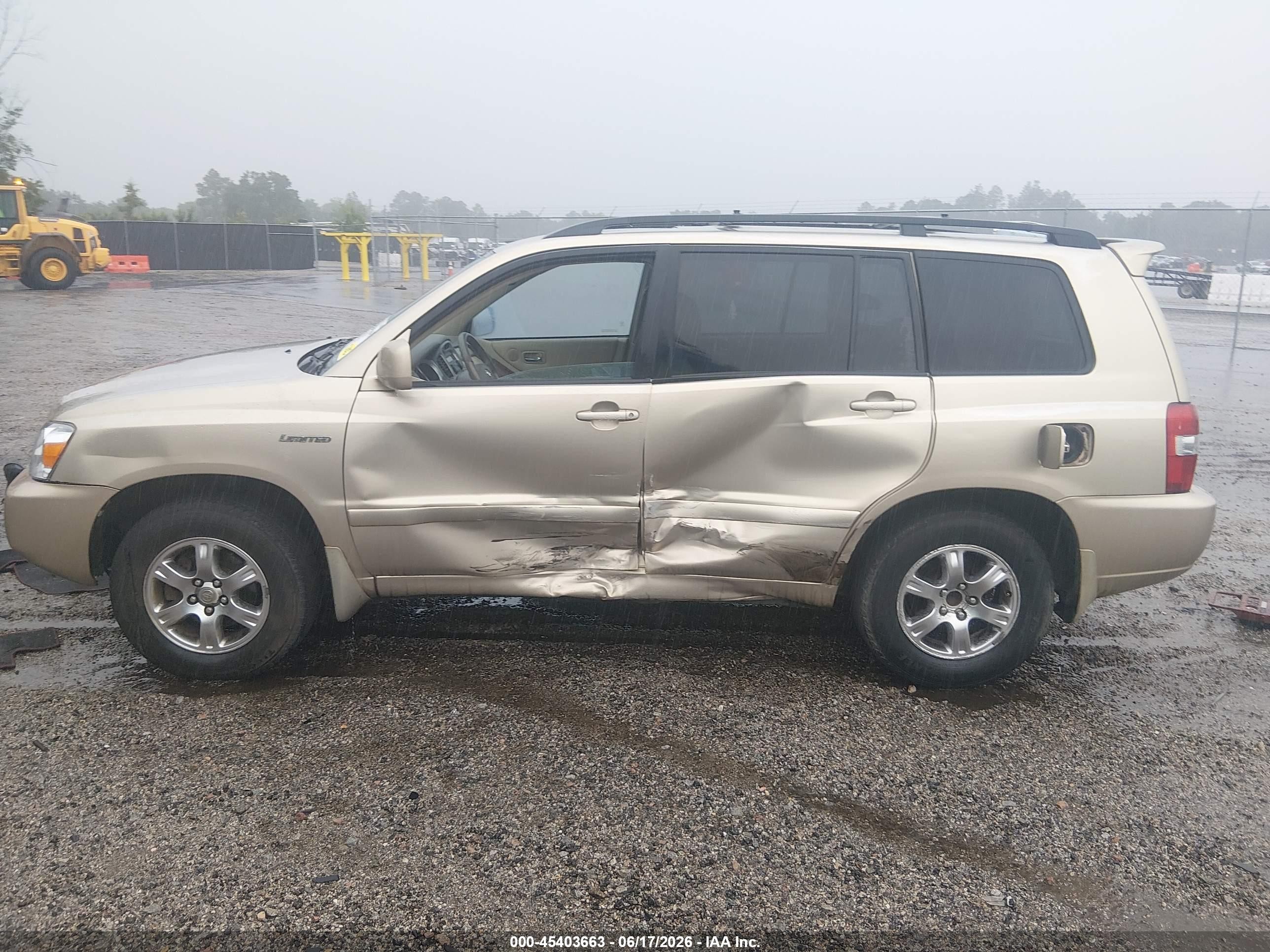 2005 Toyota Highlander Limited V6 Gray vin: JTEDP21A850065861