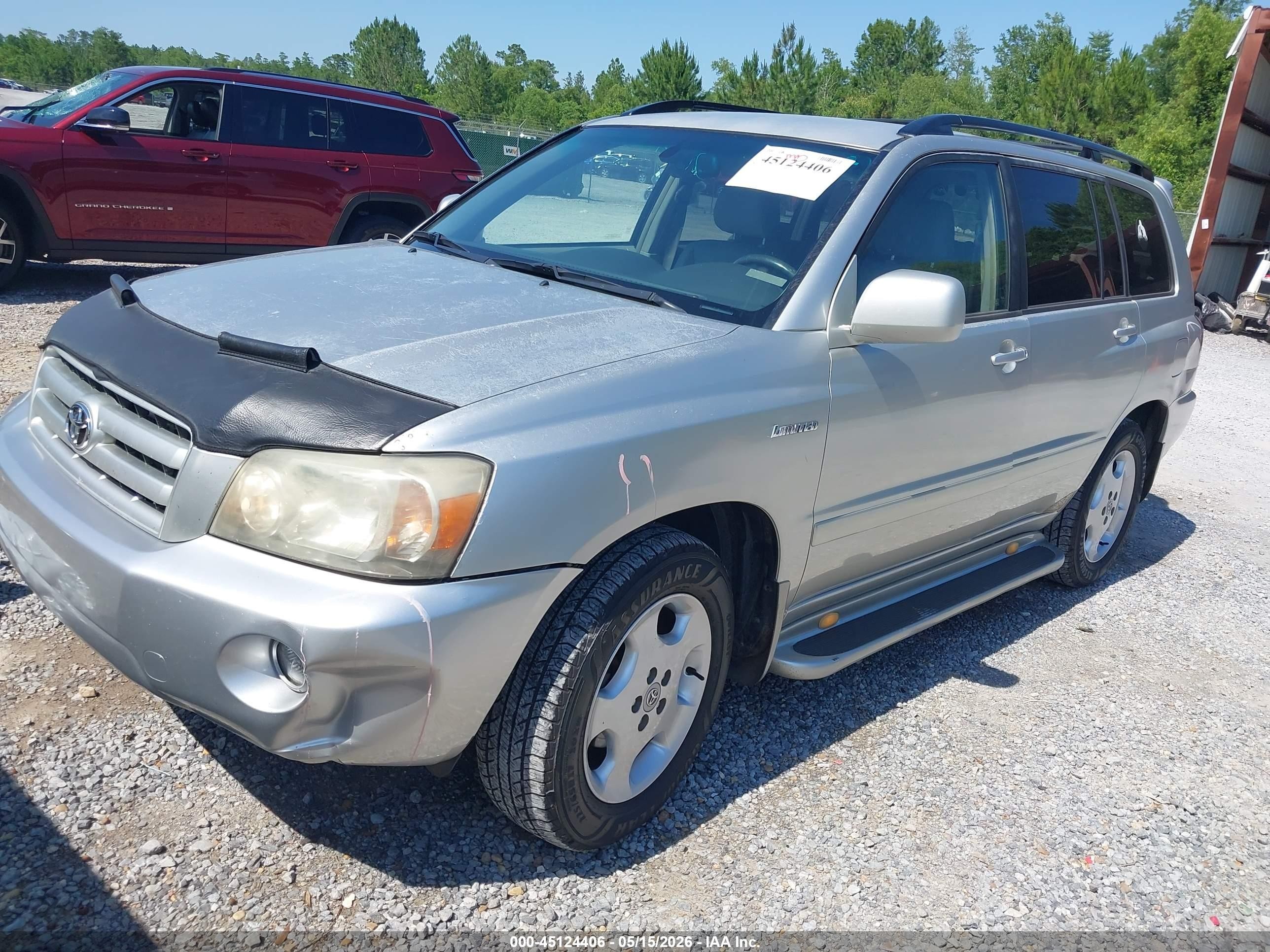 2005 Toyota Highlander Limited V6 Silver vin: JTEDP21A850076536