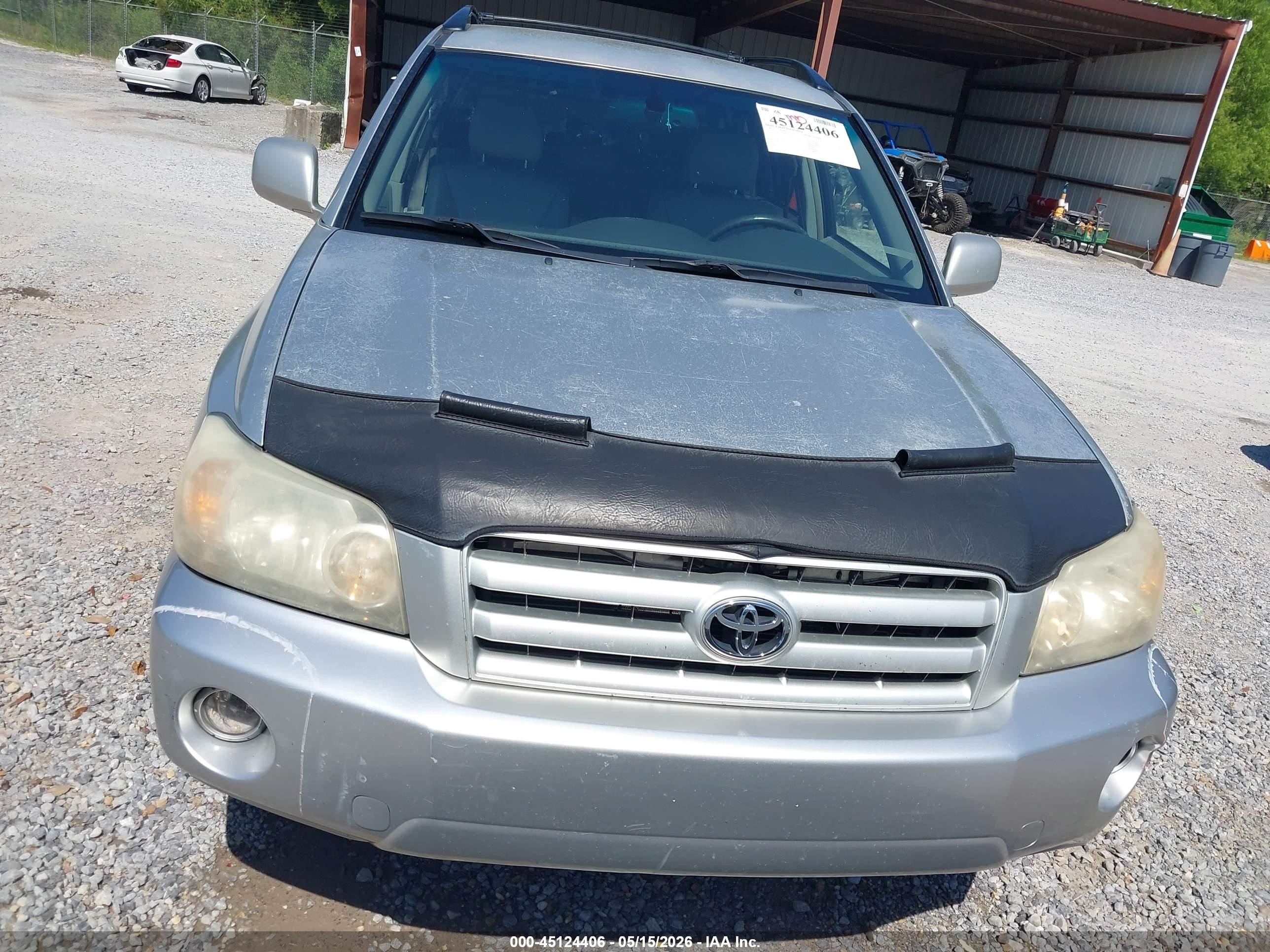 2005 Toyota Highlander Limited V6 Silver vin: JTEDP21A850076536